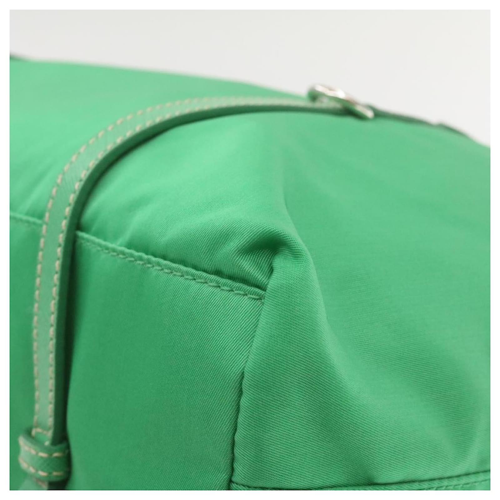 Green Prada Nylon Tote ref.924440 - Joli Closet