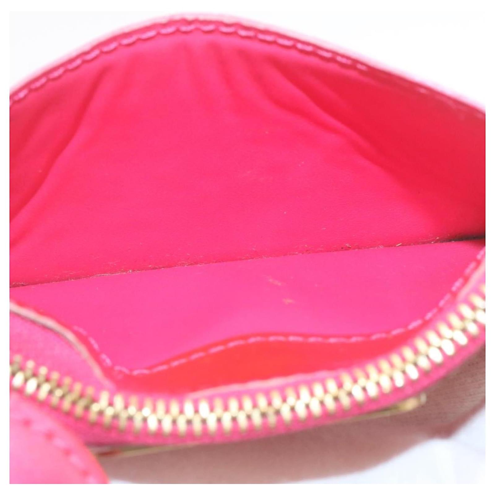 Auth Louis Vuitton Vernis Pochette Cles NM Coin Case Purse M93557 Pink Used  F/S