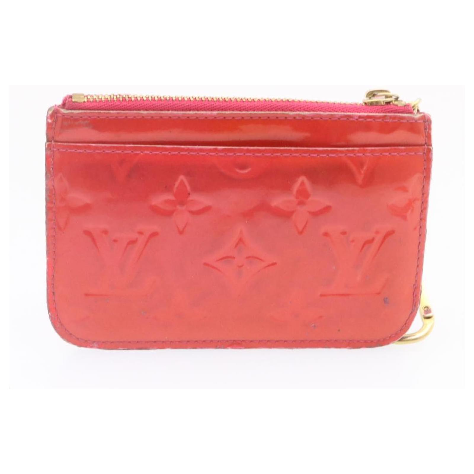 Auth Louis Vuitton Vernis Pochette Cles NM Coin Case Purse M93557 Pink Used  F/S