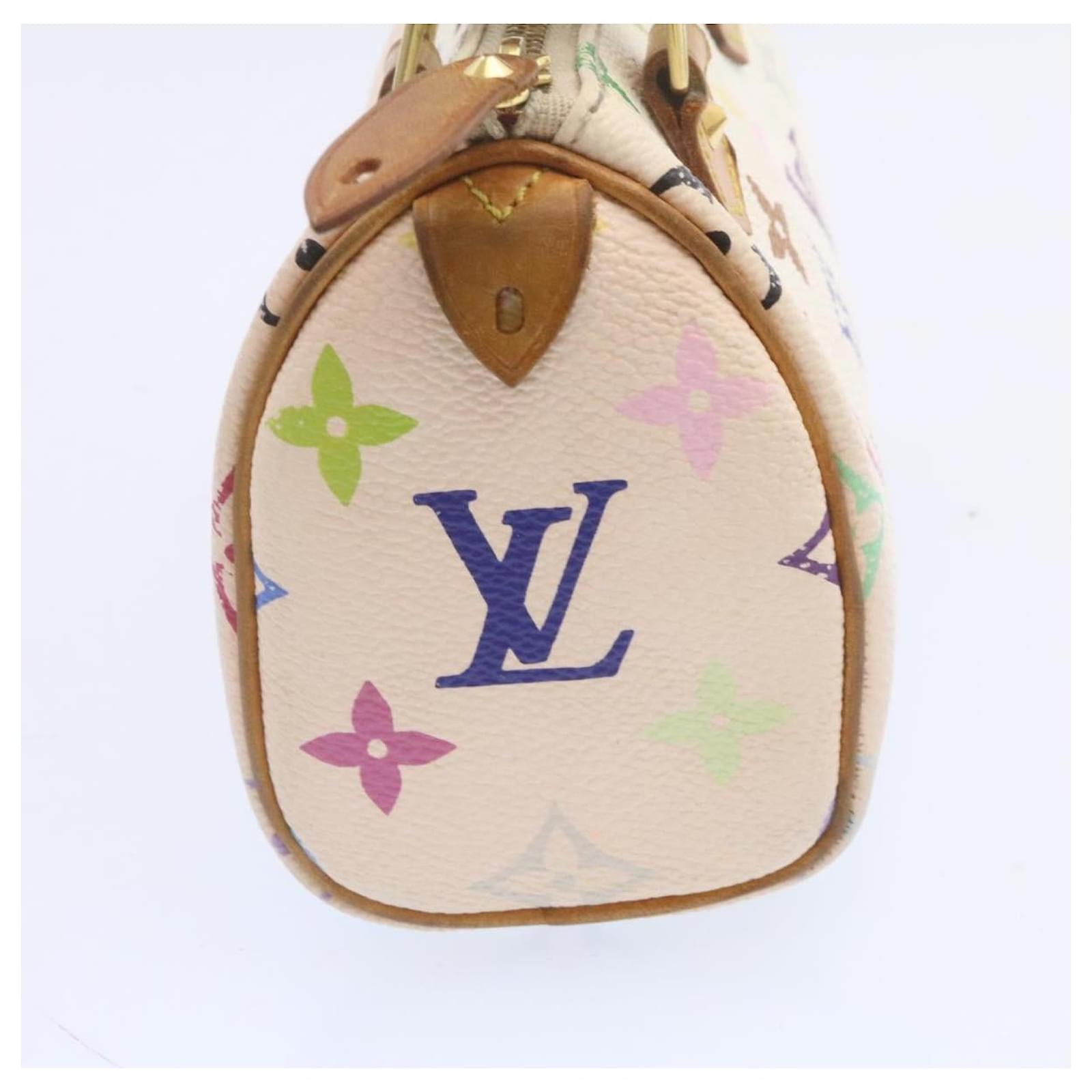 LOUIS VUITTON Monogram Multicolor Mini Speedy Hand Bag White M92645 Auth  bs2881 ref.716338 - Joli Closet