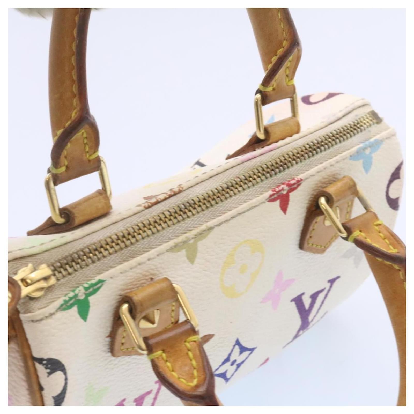 LOUIS VUITTON Monogram Multicolor Mini Speedy Hand Bag White M92645 auth  26093 ref.431677 - Joli Closet