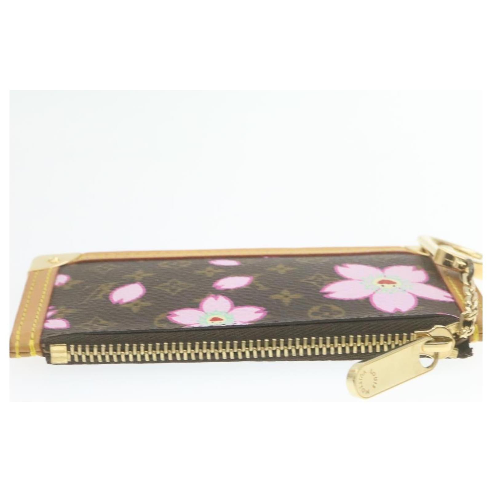 LOUIS VUITTON Monogram Cherry Blossom Pochette Cles Coin Purse M92015 LV  se047 Cloth ref.334360 - Joli Closet