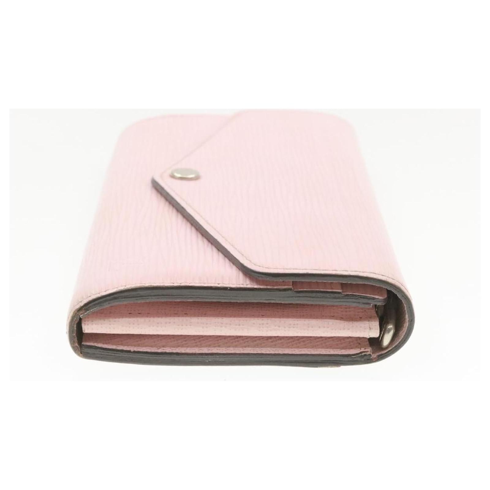 LOUIS VUITTON Epi Portefeuille Sarah Wallet Rose Ballerine M61216