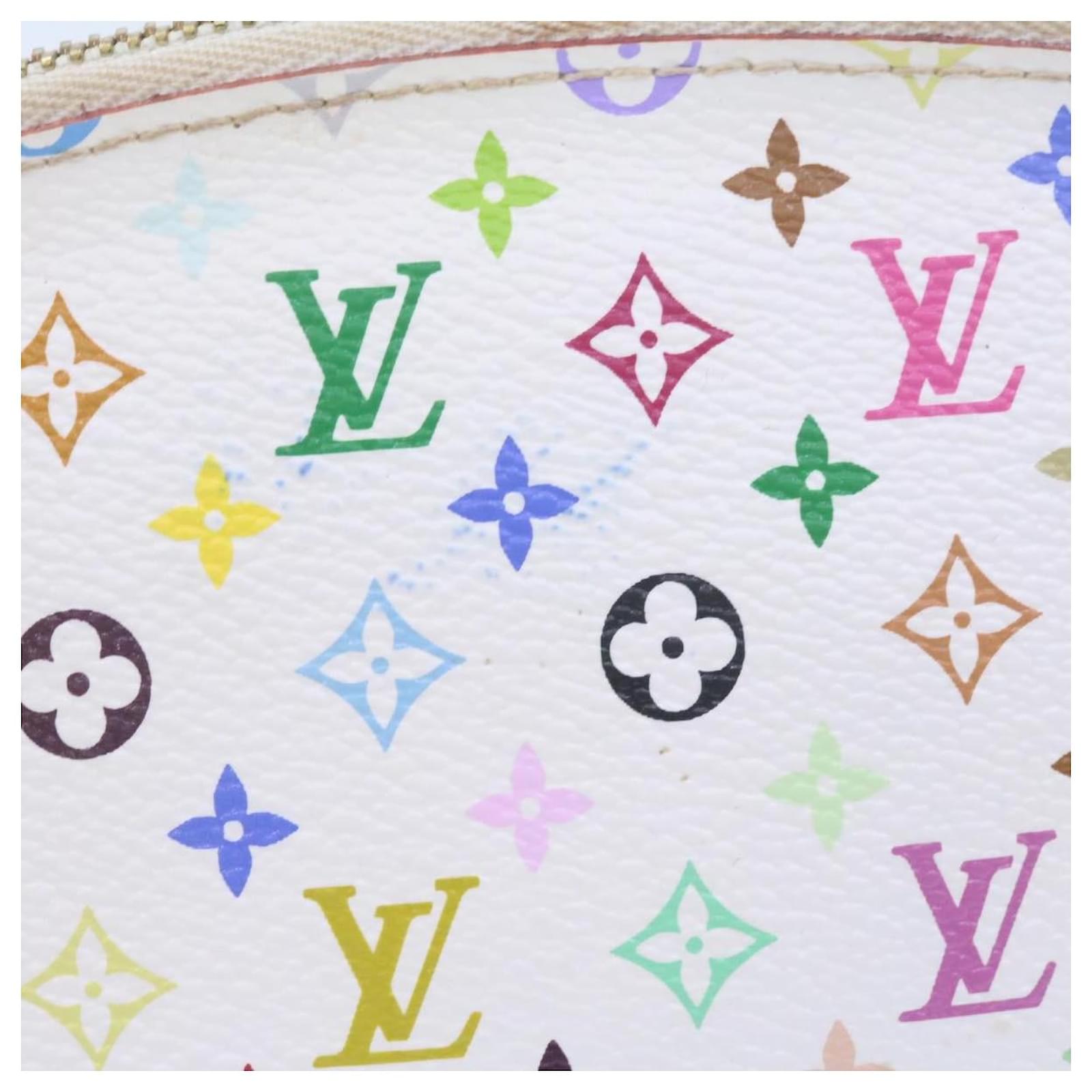 LOUIS VUITTON Monogram Multicolor Pochette Cosmetic Pouch M47355 LV Auth  21743 Black Cloth ref.334636 - Joli Closet