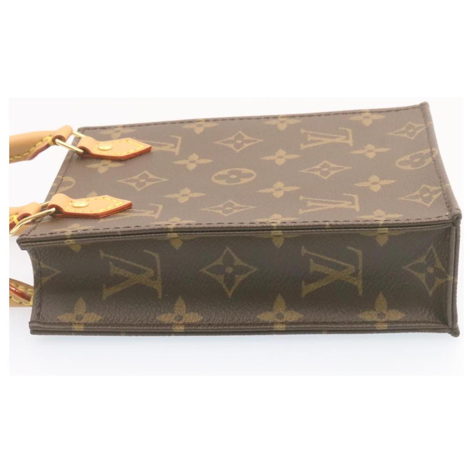 LOUIS VUITTON Monogram Petit Sac Plat 2Way Hand Shoulder Bag M69442 auth  22323 Cloth ref.334826 - Joli Closet