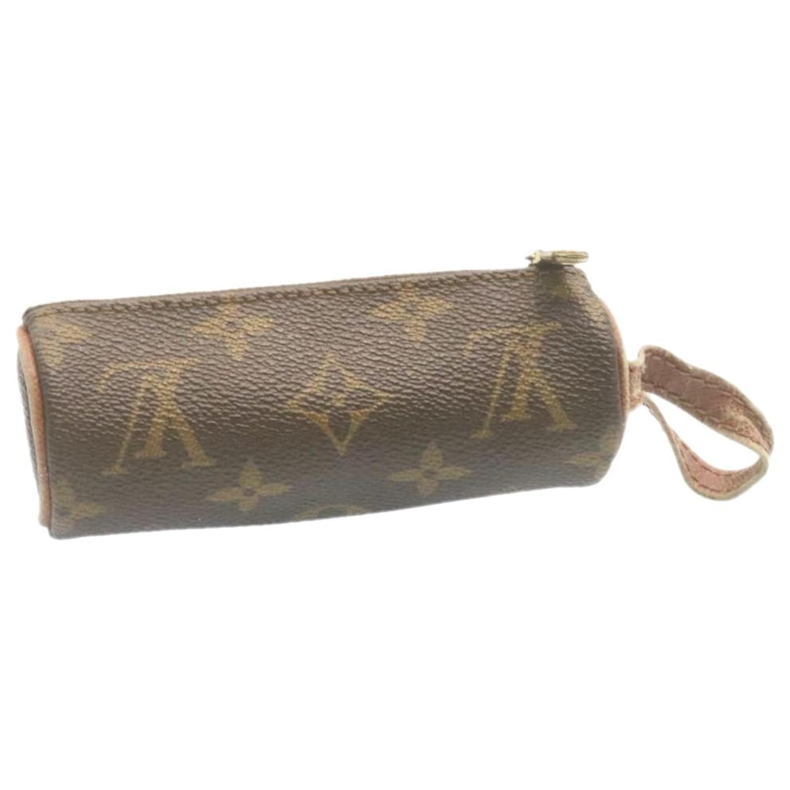 LOUIS VUITTON Monogram Etui 3 Ball de Golf Pouch M58249 LV Auth