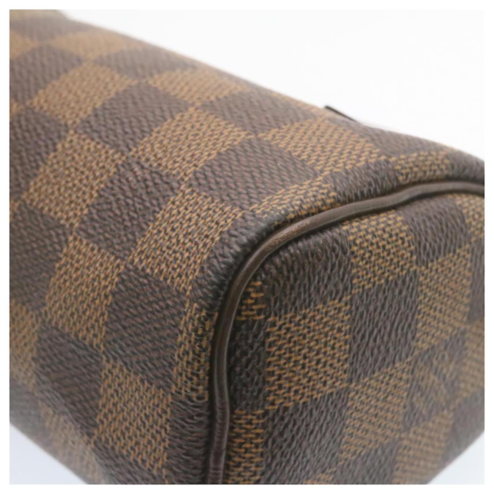 LOUIS VUITTON Damier Ebene Mini Speedy Hand Bag SP Order LV Auth