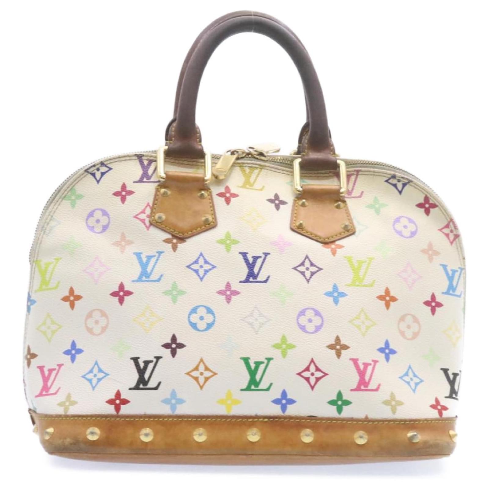 LOUIS VUITTON Monogram Multicolor Alma Hand Bag White M92647 LV Auth 22433  Cloth ref.335194 - Joli Closet