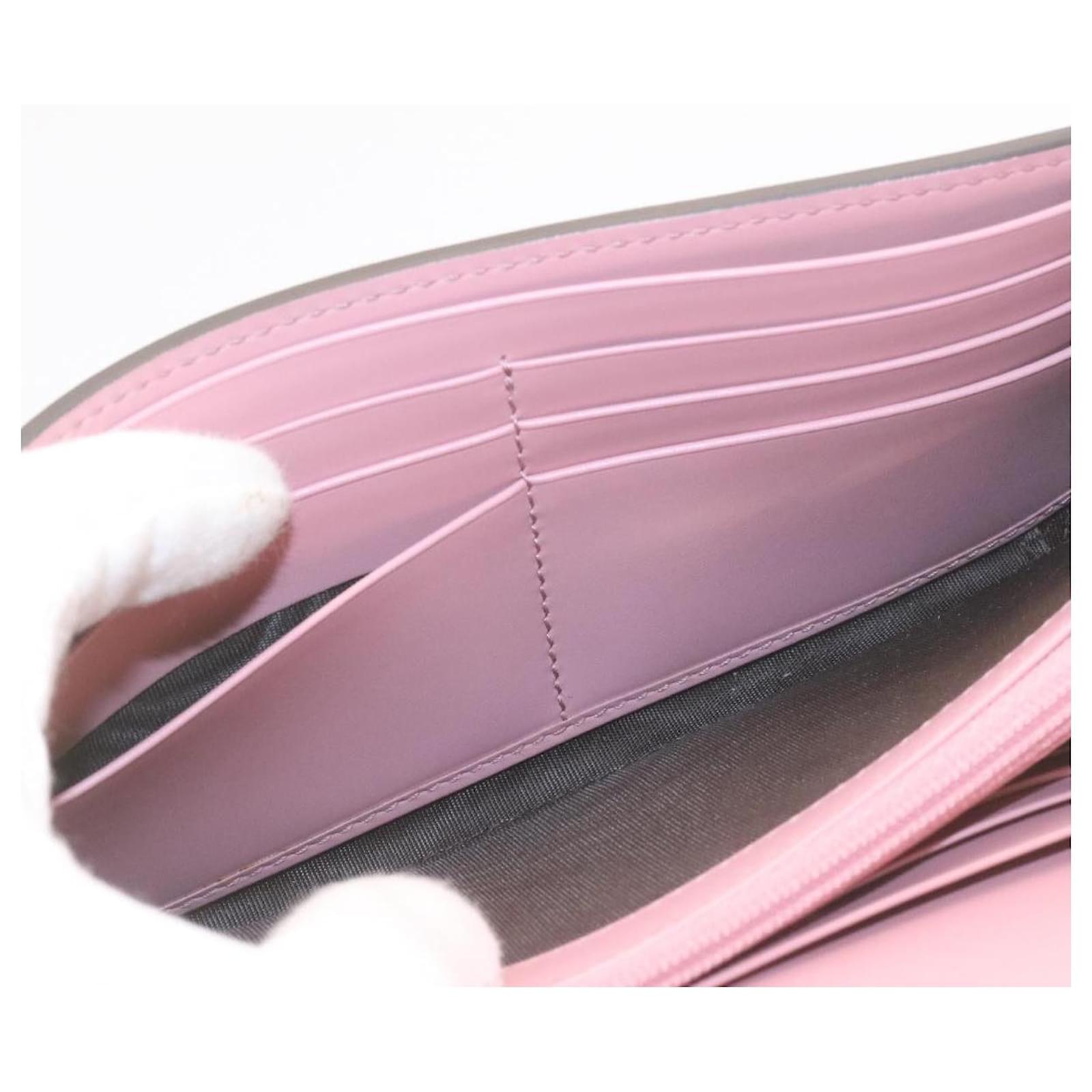 GUCCI Inter Locking Gucccissima Leather Long Wallet Pink 369663 auth 22526  ref.335516 - Joli Closet