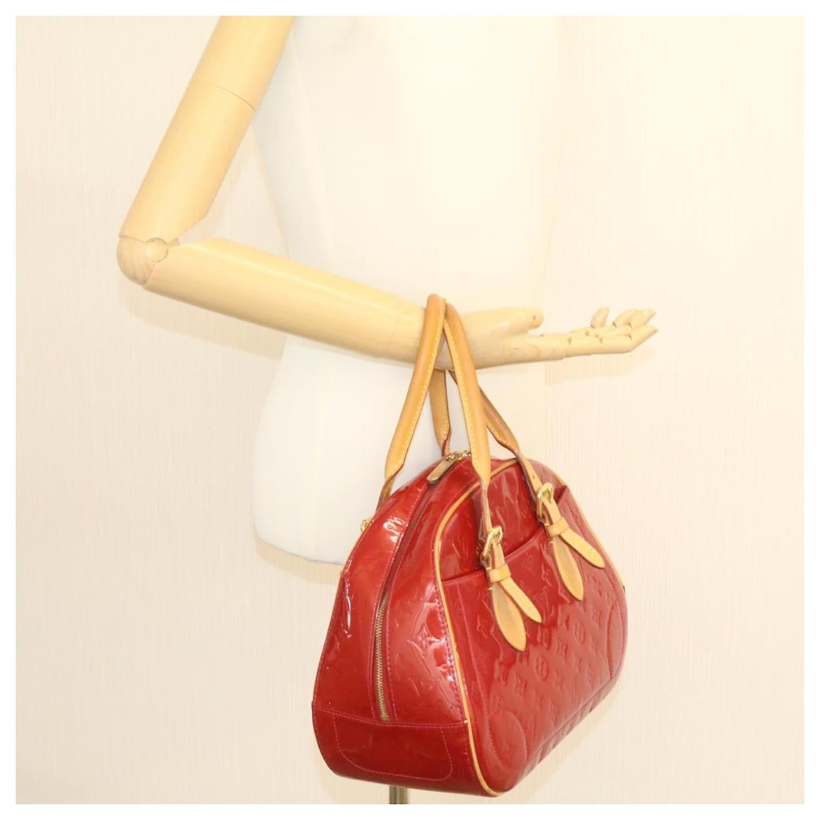 Louis Vuitton Red Vernis Summit Drive Handle Bag