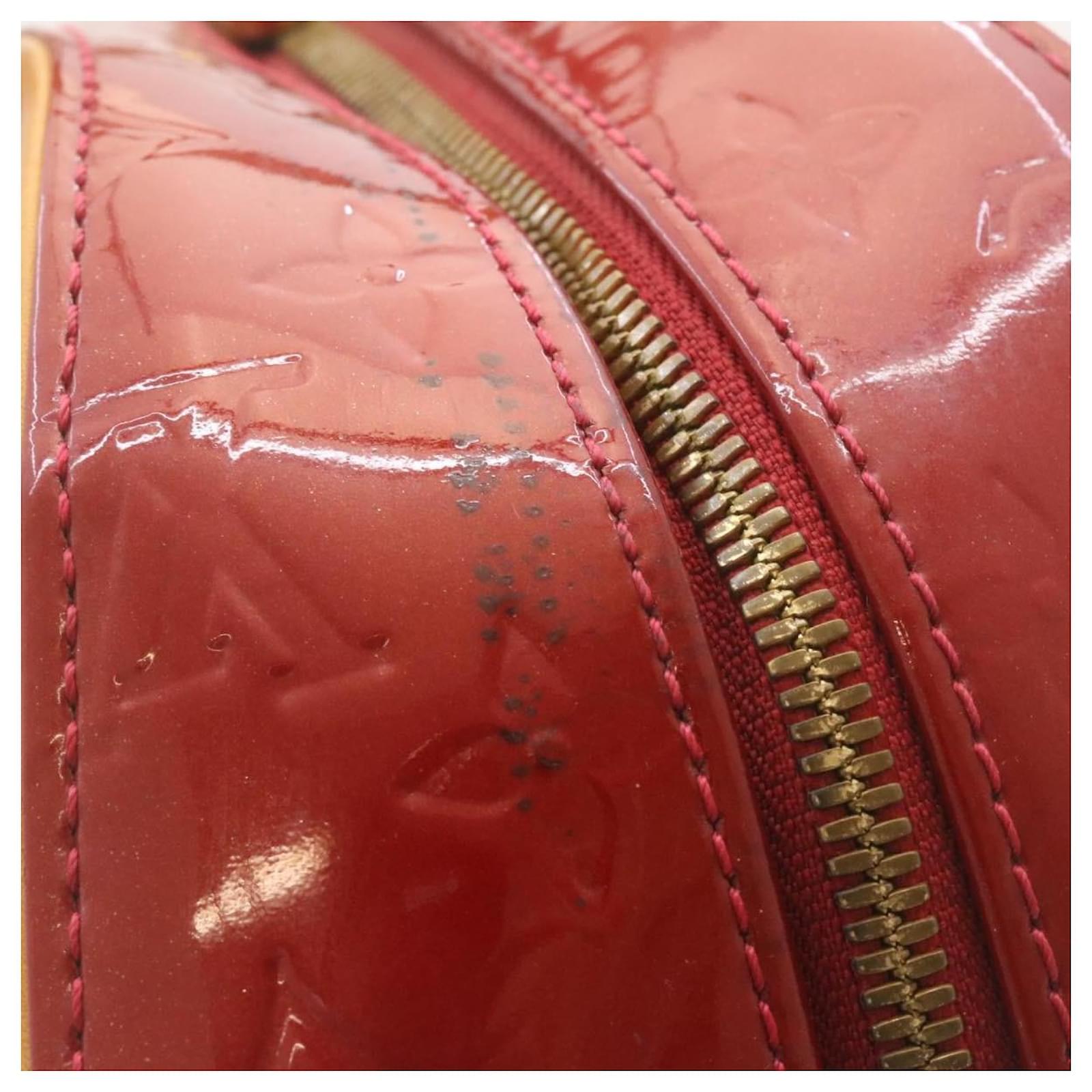 LOUIS VUITTON Vernis Summit Drive Hand Bag Pomme D'amour M93513 LV Auth  23393 Patent leather ref.335519 - Joli Closet
