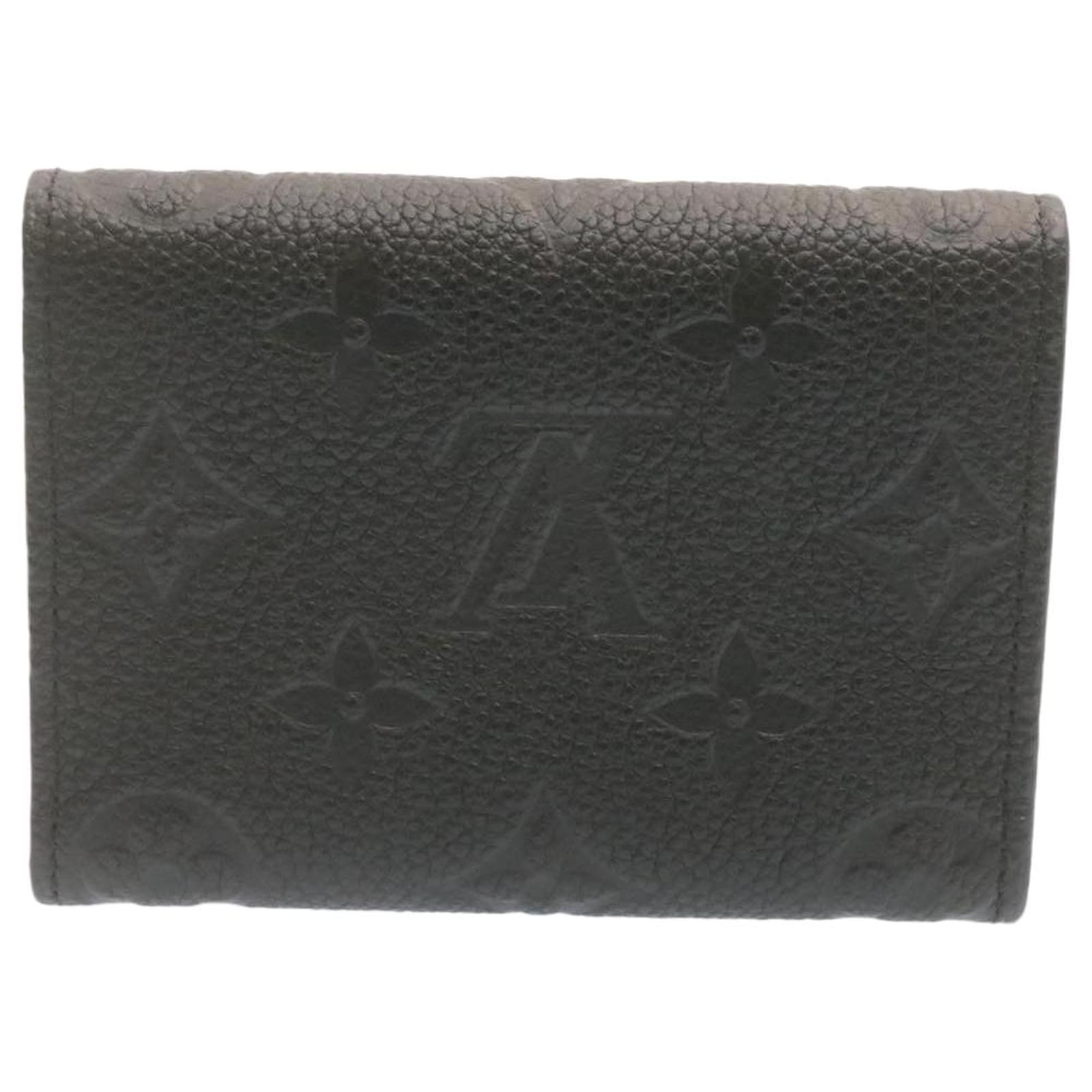 LOUIS VUITTON Monogram Empreinte Anvelope Card Case Black M58456 LV Auth  23054 Leather ref.335550 - Joli Closet