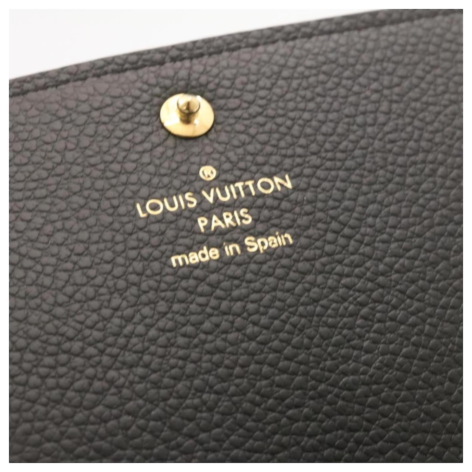 LOUIS VUITTON Monogram Empreinte Anvelope Card Case Black M58456 LV Auth  23054 Leather ref.335550 - Joli Closet