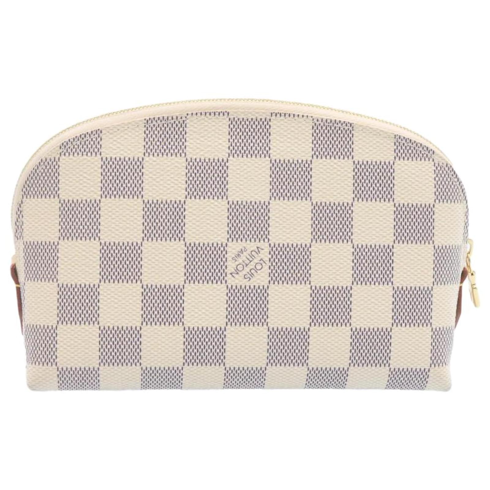 BRAND NEW!! AUTH MADE IN FRANCE Louis Vuitton Cosmetic Pouch PM Damier Azur