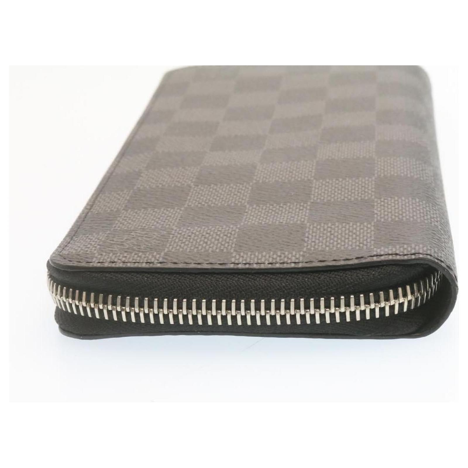 Louis Vuitton Damier Graphite Zippy Wallet Vertical Round Zipper Long Wallet