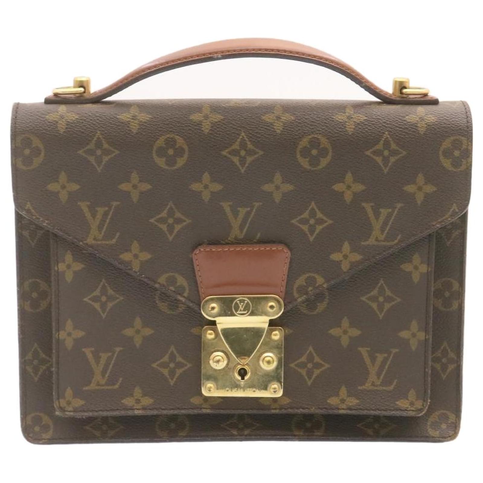 LOUIS VUITTON Monogram Canvas Monceau Briefcase Bag