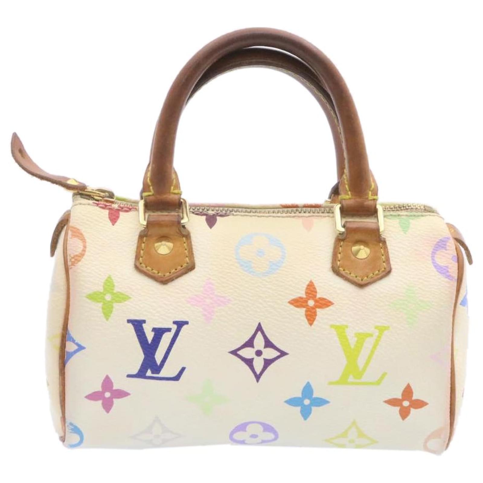 LOUIS VUITTON Monogram Multicolor Mini Speedy Hand Bag White M92645 Auth  ar4404 Cloth ref.335672 - Joli Closet