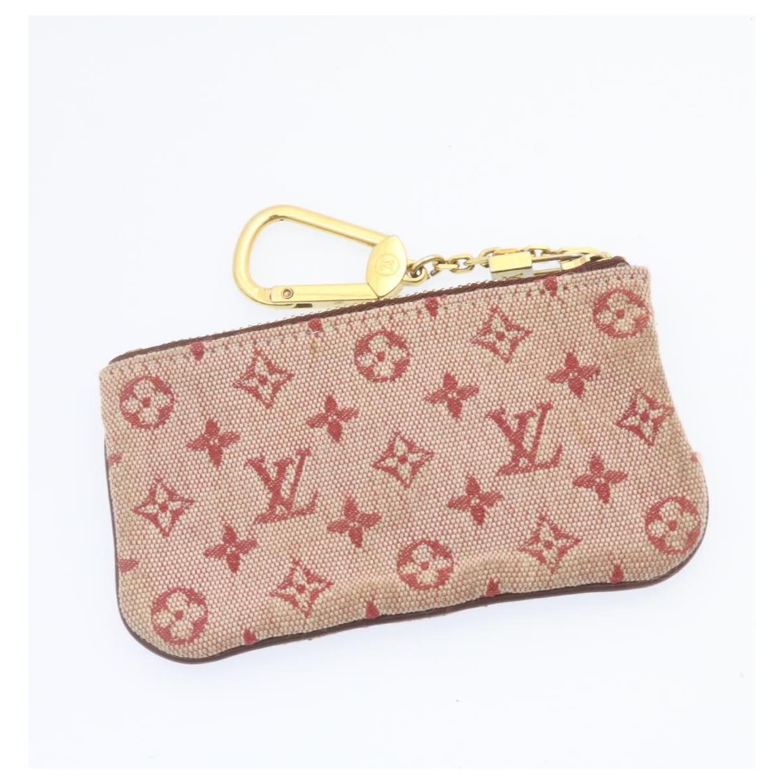 LOUIS VUITTON Monogram Vernis Mini Pochette Cles Coin Purse 2Set