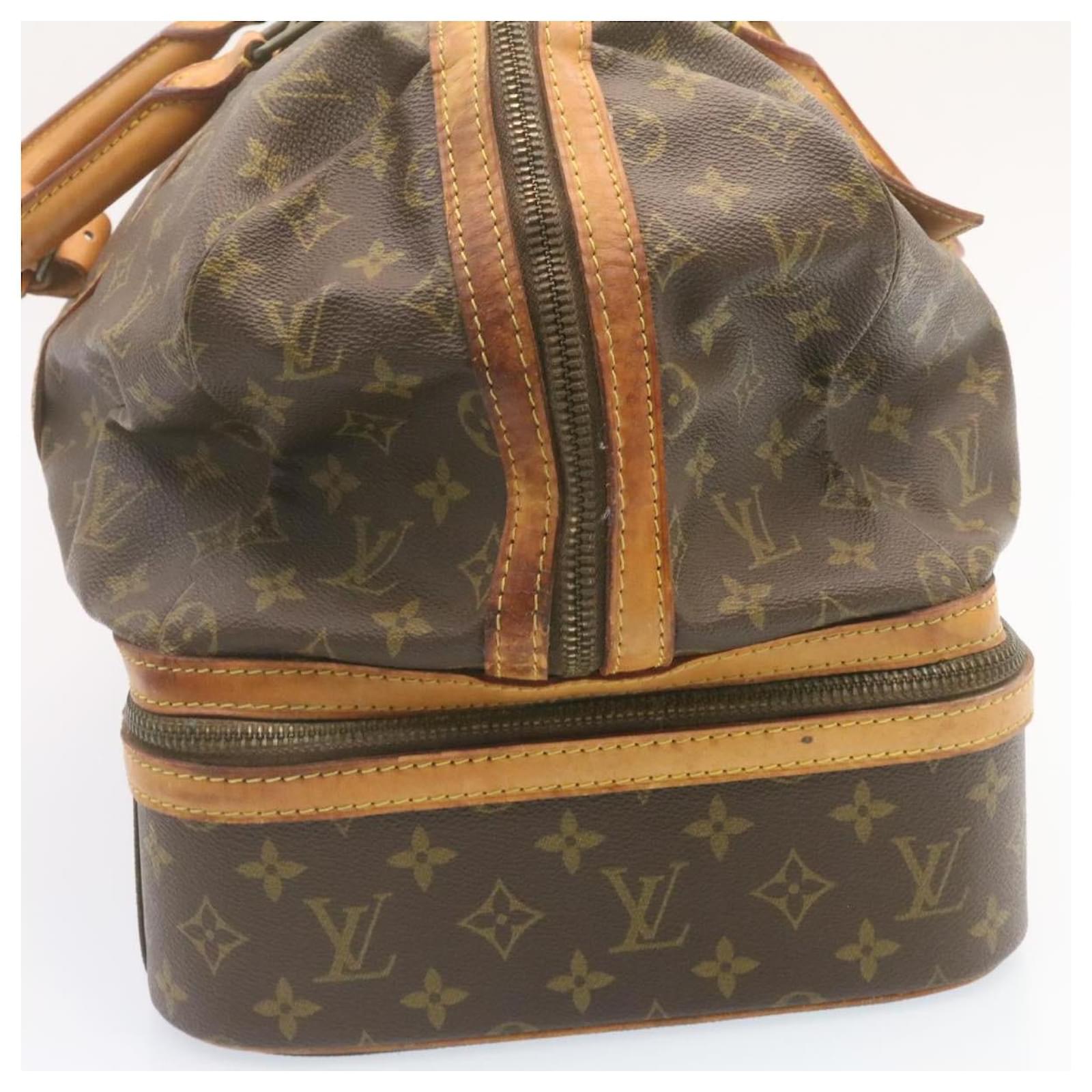 LOUIS VUITTON Monogram Sac Sport Travel Boston Bag M41444 LV Auth 23142  Cloth ref.334173 - Joli Closet