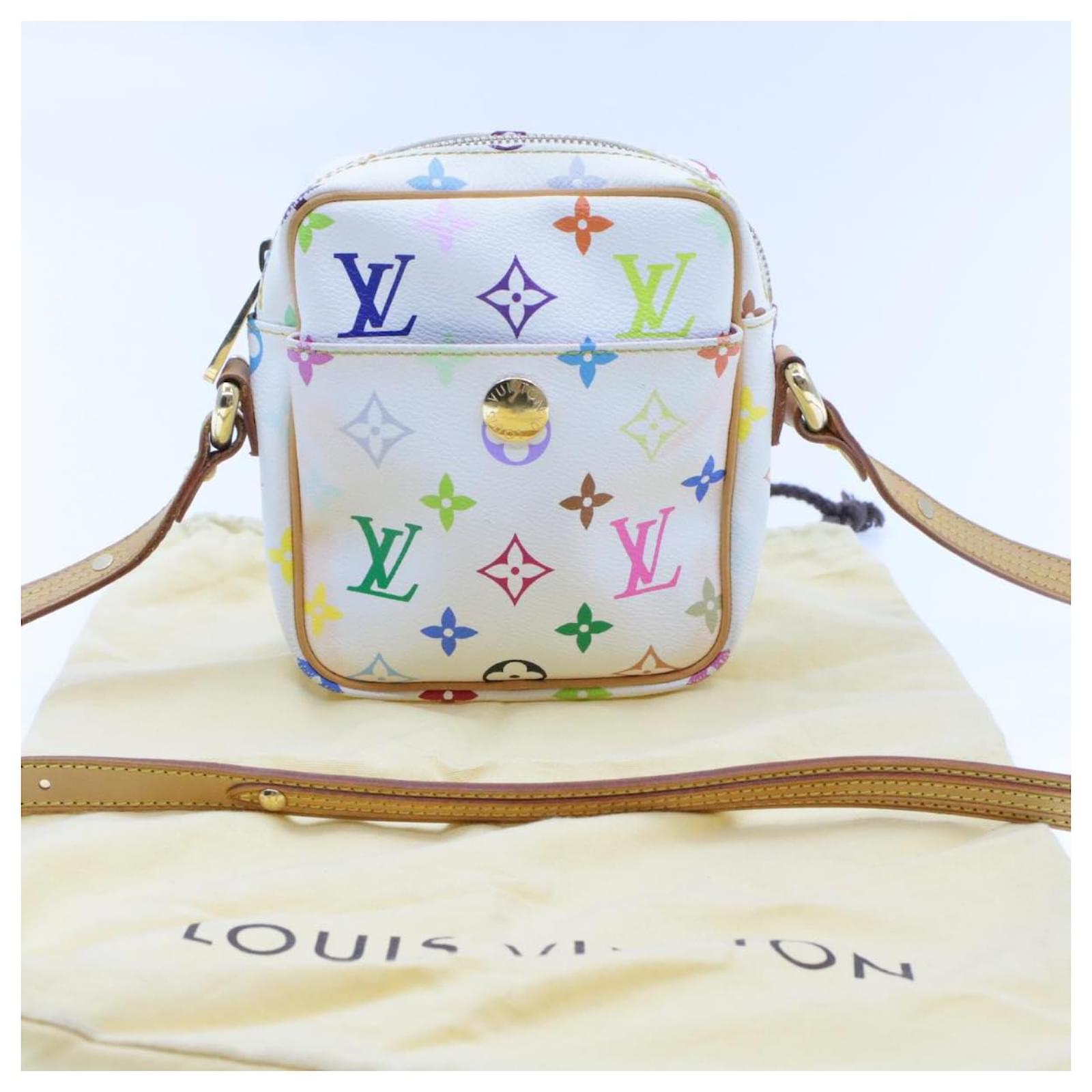 LOUIS VUITTON Monogram Multicolor Rift Shoulder Bag White M40055 LV Auth  15431 Cloth ref.335854 - Joli Closet