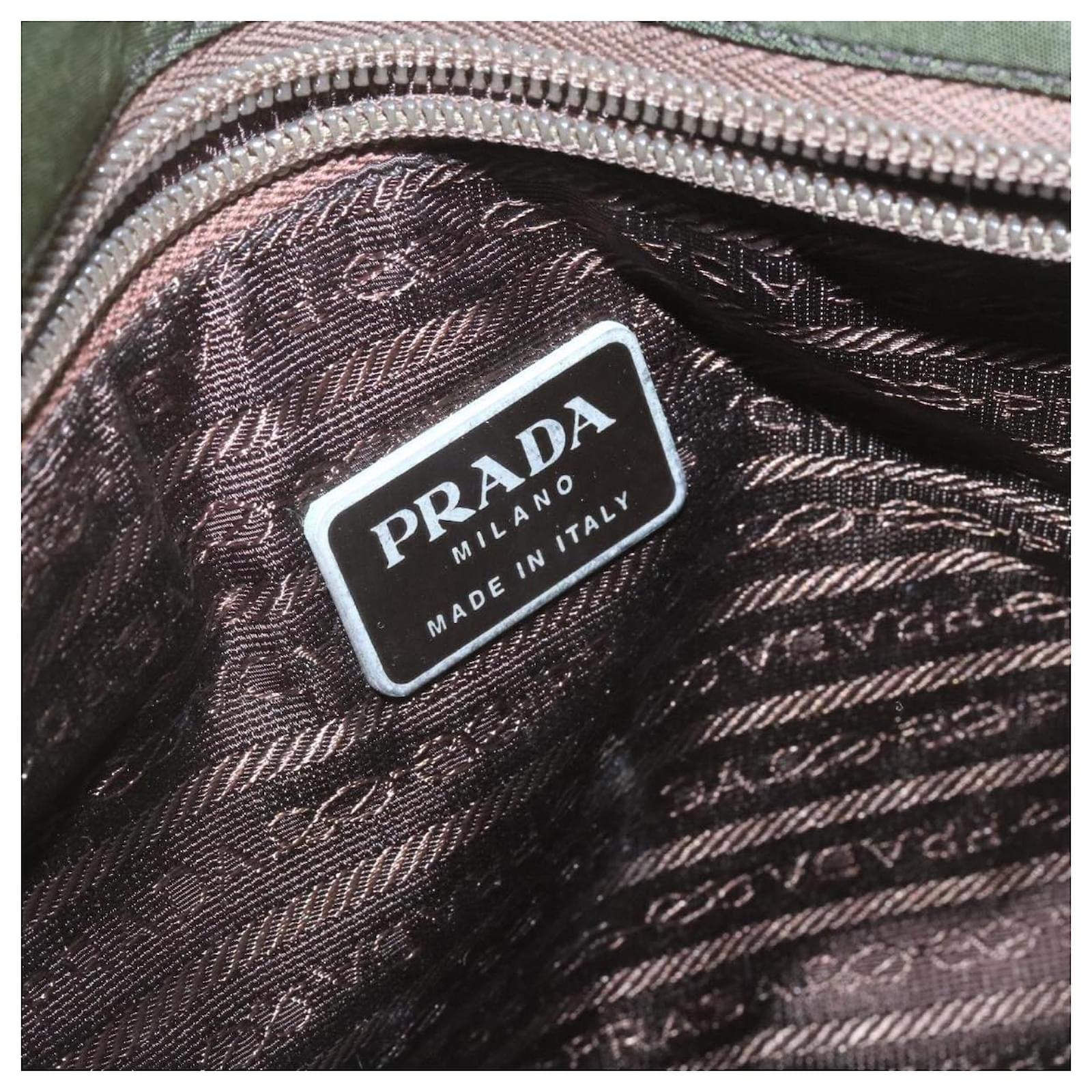 Tote Prada Re-Nylon Khaki Synthetic ref.1011050 - Joli Closet