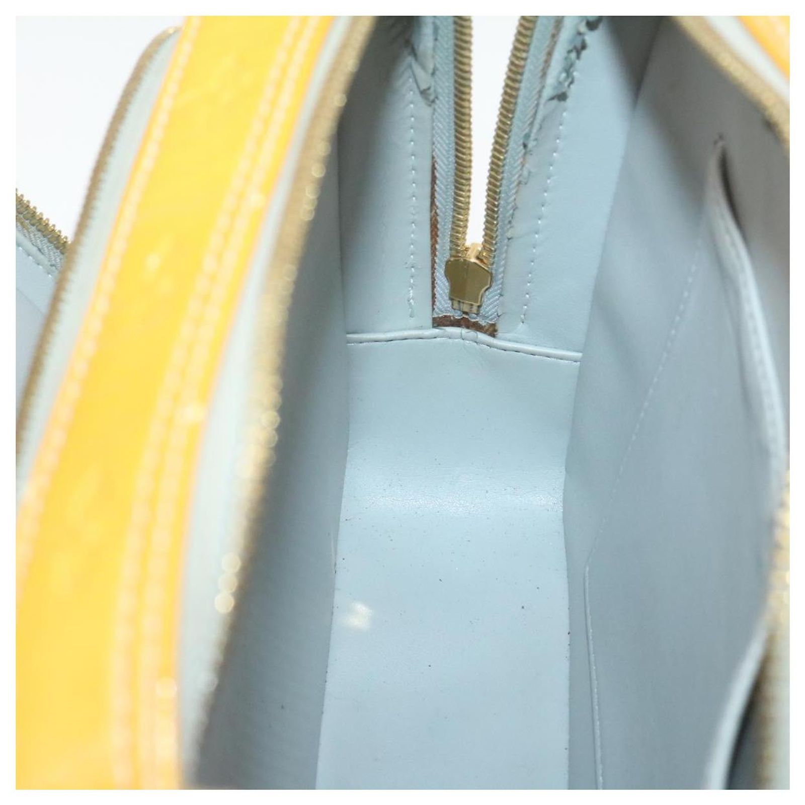 LOUIS VUITTON Monogram Vernis Murray Backpack Yellow M91040 LV