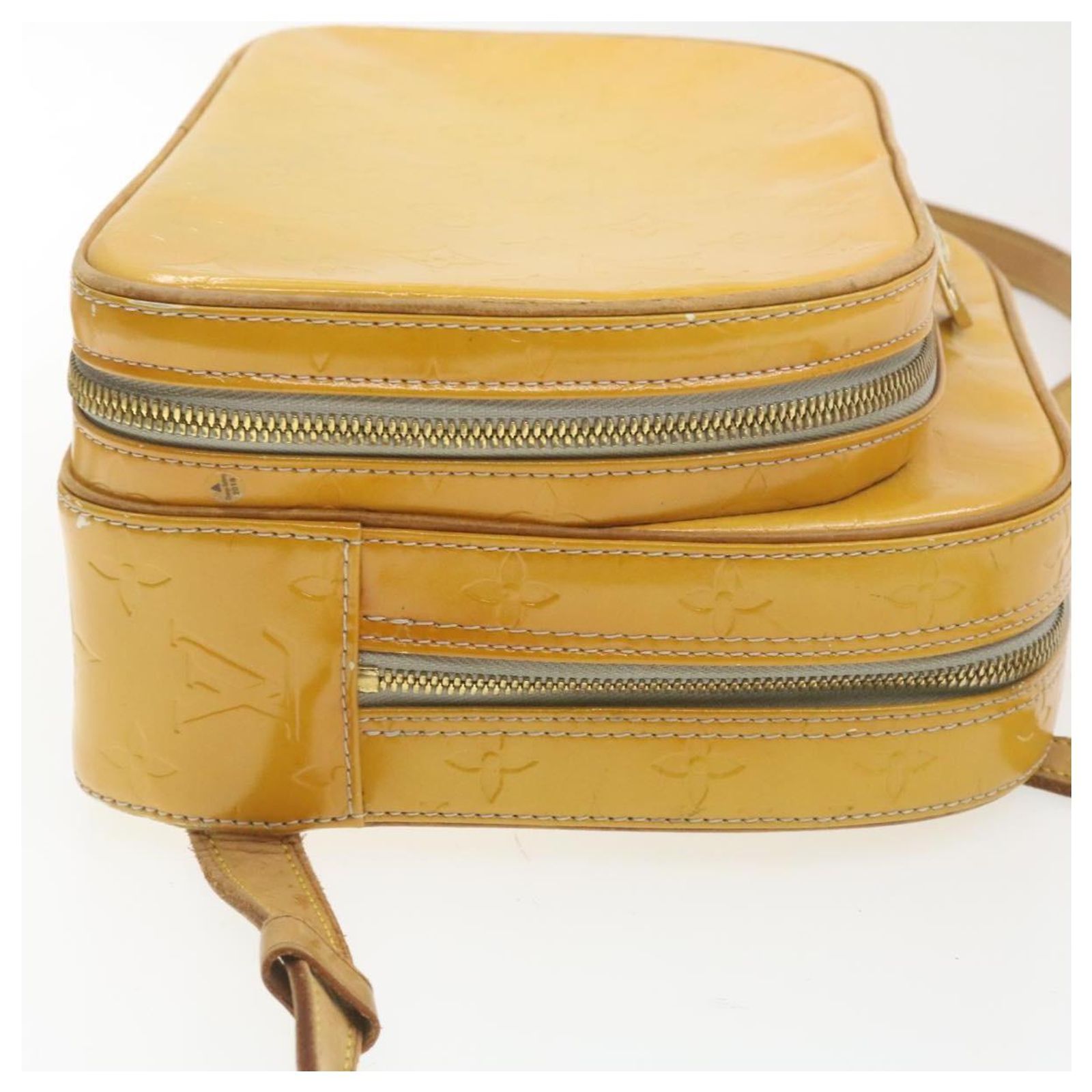LOUIS VUITTON Monogram Vernis Murray Backpack Yellow M91040 LV