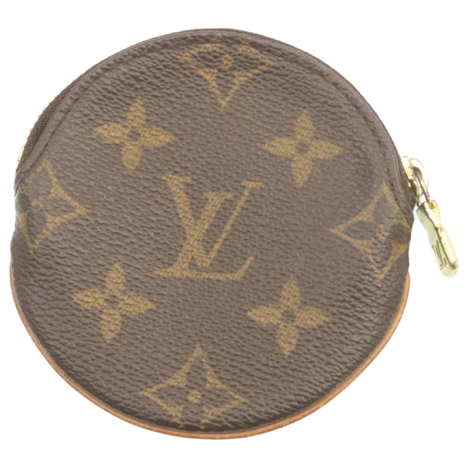 Louis Vuitton Monogram Round Coin Purse M61926 Brown Cloth ref