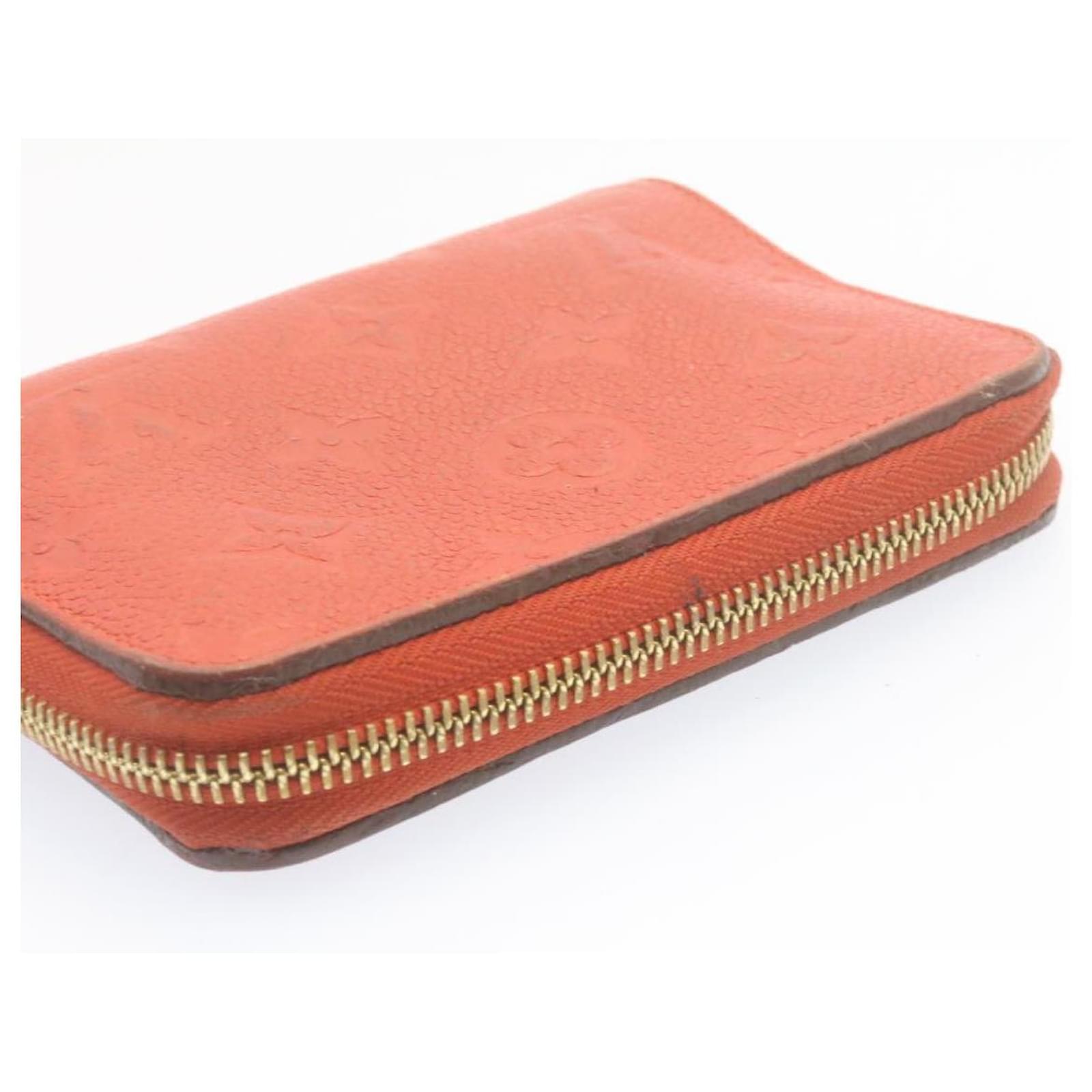 LOUIS VUITTON Empreinte Portefeuille Secret Compact Wallet Orange M60295  th1413 Leather ref.336276 - Joli Closet