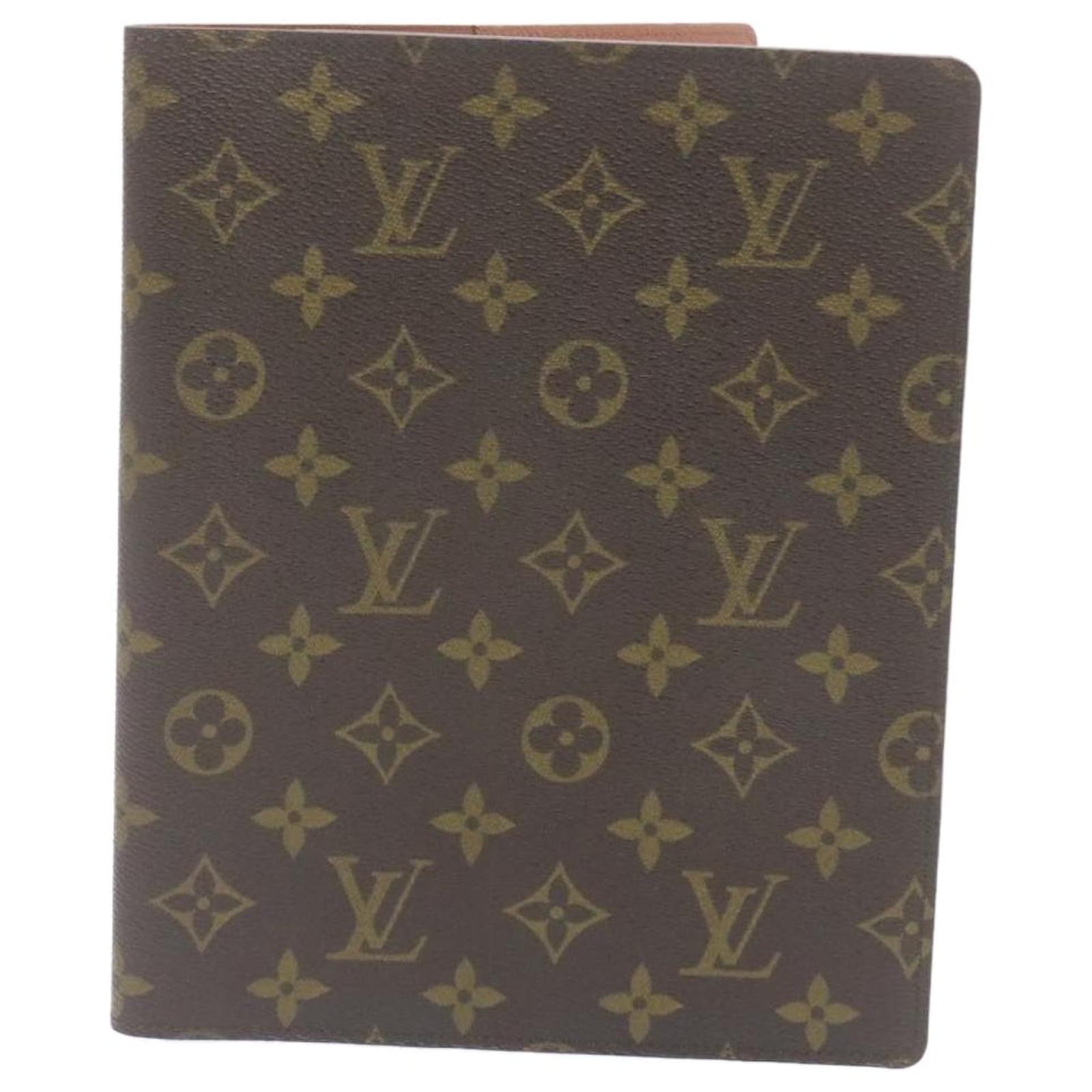 LOUIS VUITTON Monogram Agenda Bureau Day Planner Cover R20100 LV