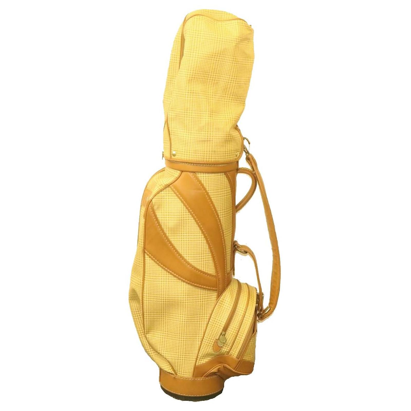 CHRISTIAN DIOR Golf Bag Beige PVC Leather Auth 20877 Cloth ref.336394 -  Joli Closet