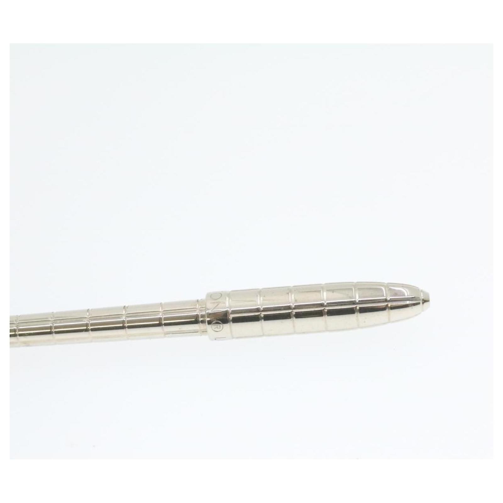 Twist Louis Vuitton Grey x Silver Stylo Ballpoint Pen Stylo for Agenda or  Notebook Metal ref.293897 - Joli Closet