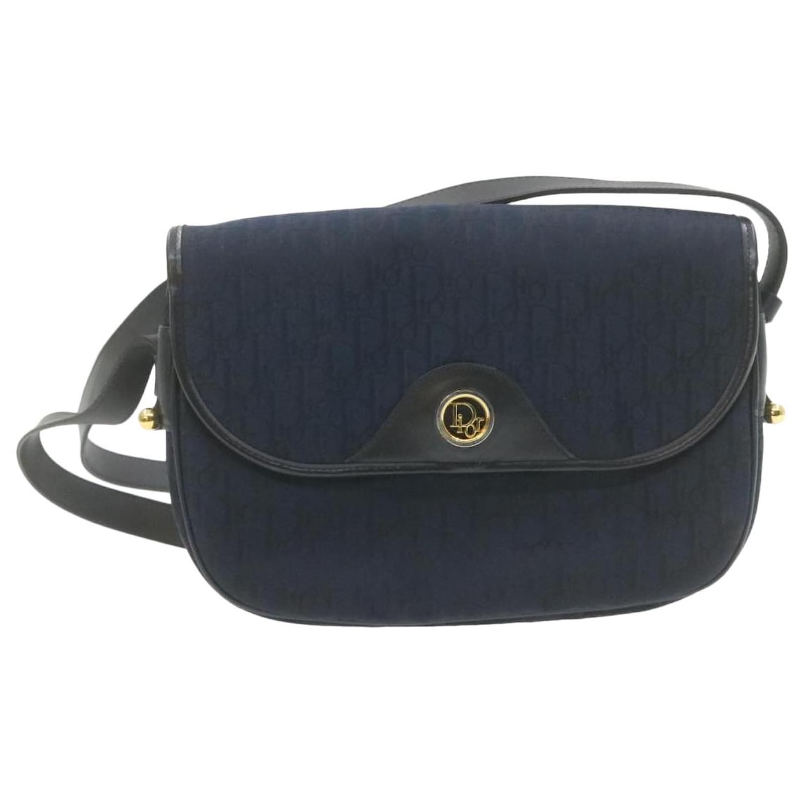 Dior Trotter Shoulder Bag Blue Cloth ref.148752 - Joli Closet