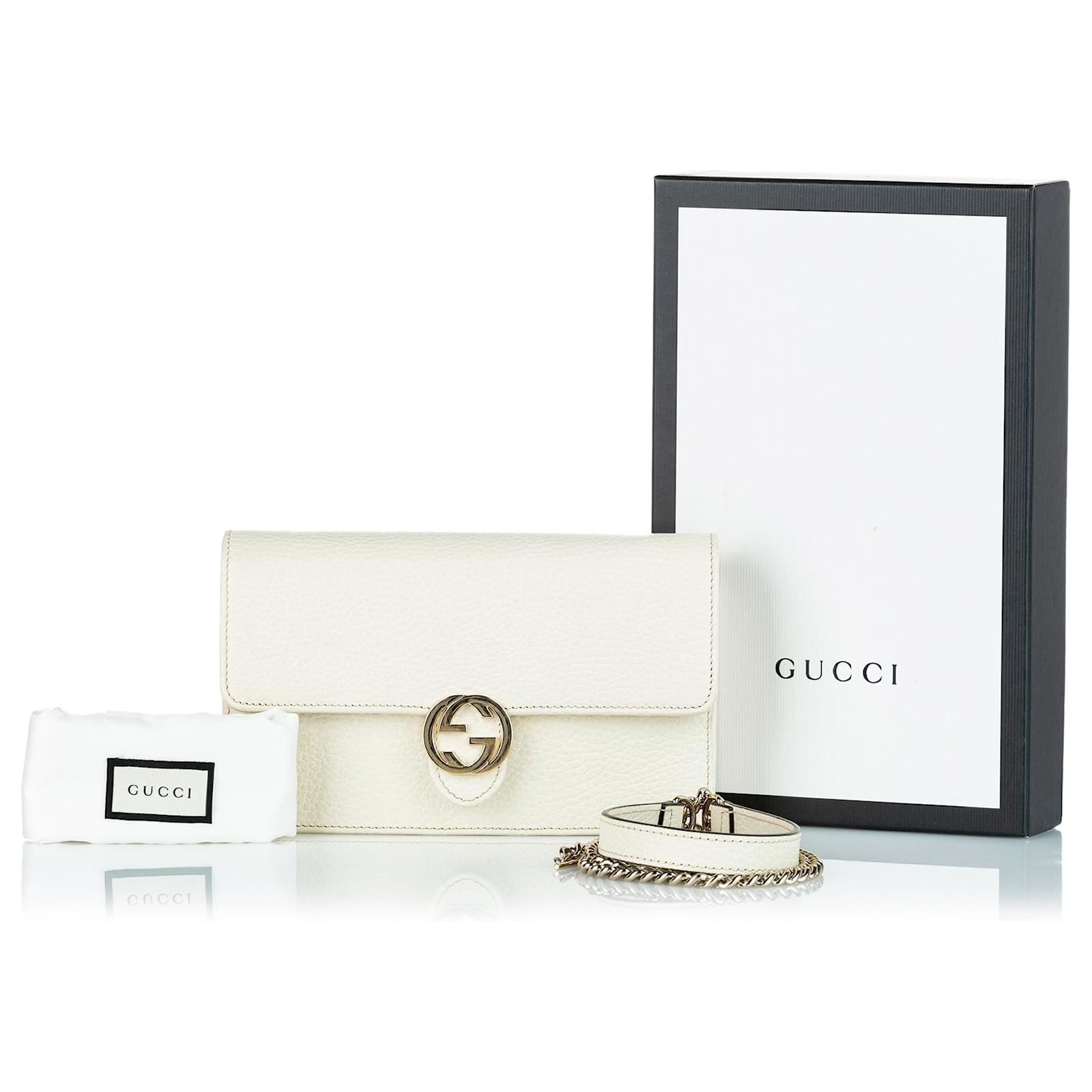 Gucci White Small Padlock Bee Star Crossbody Bag Golden Leather Pony-style  calfskin ref.570072 - Joli Closet