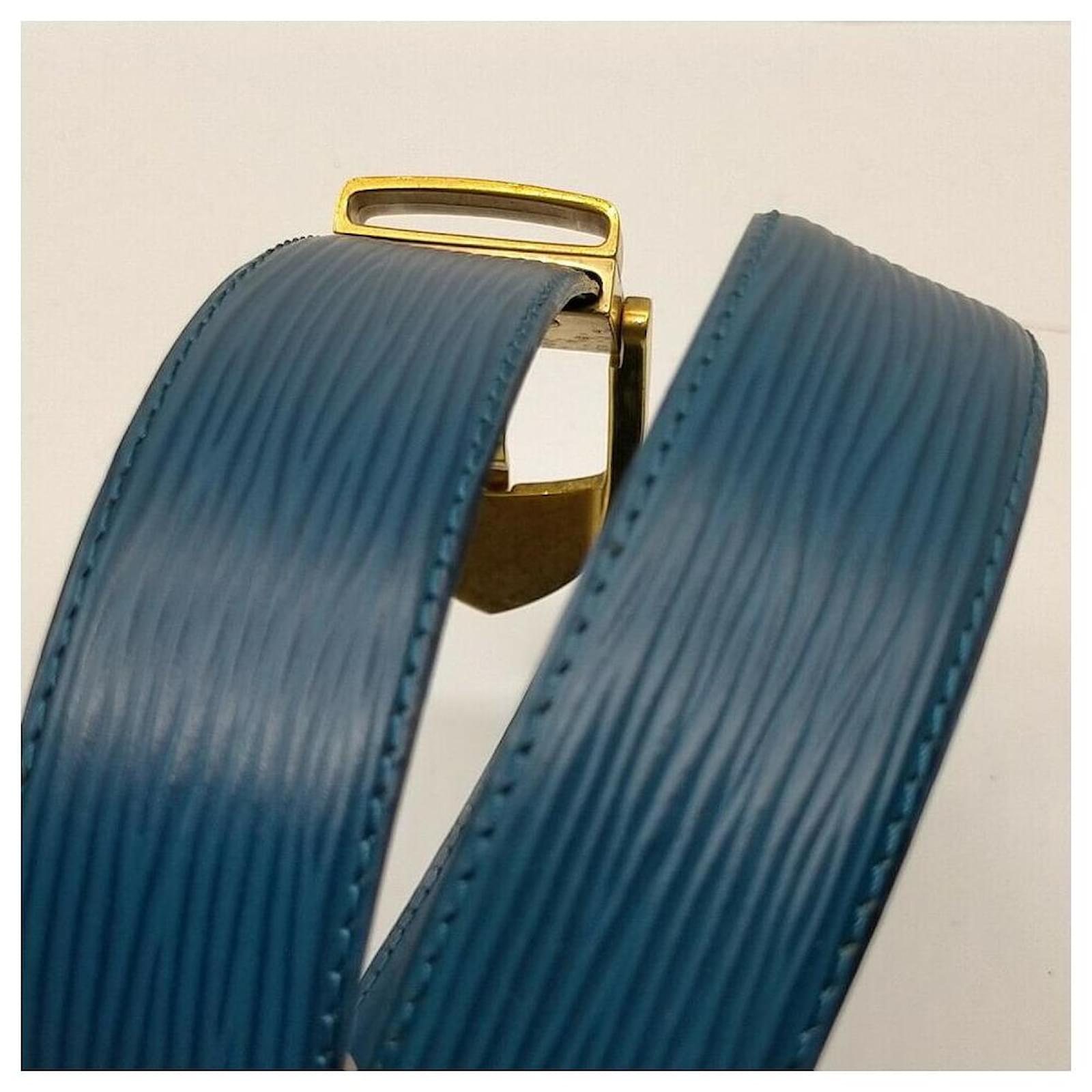 Cintura Louis Vuitton Blu Pelle ref.236316 - Joli Closet