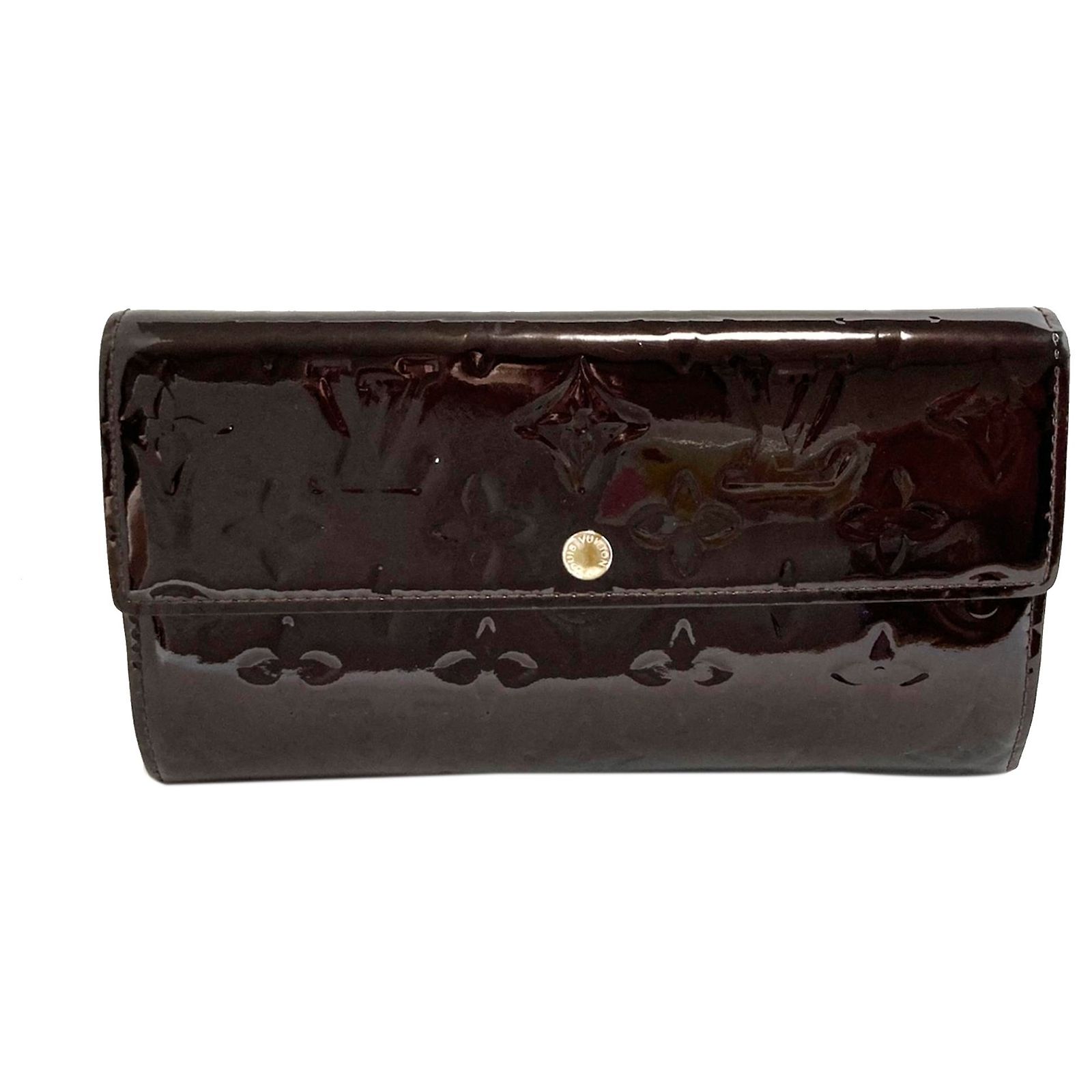 Louis Vuitton Red Vernis Sarah Wallet Patent leather ref.338064 - Joli ...