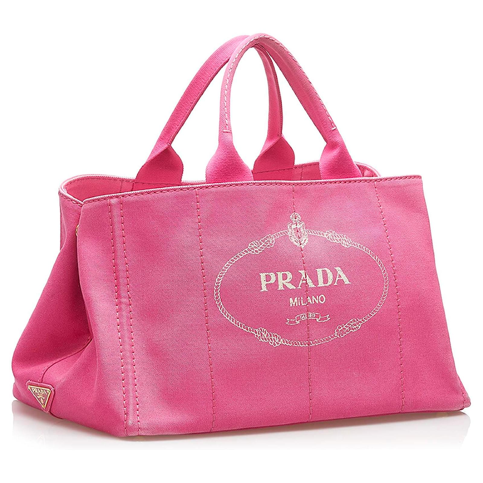 Cloth clutch bag Prada Pink in Cloth - 33972114