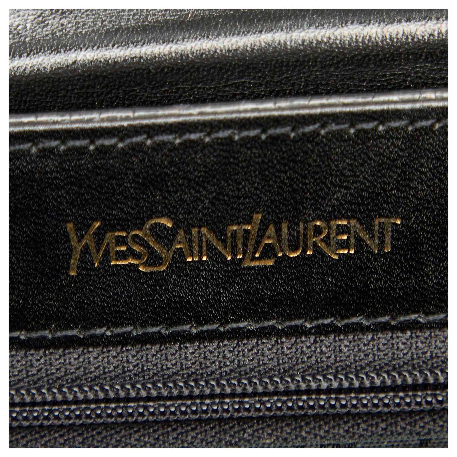 Yves Saint Laurent YSL Black Lizard Leather Crossbody ref.338749 - Joli ...