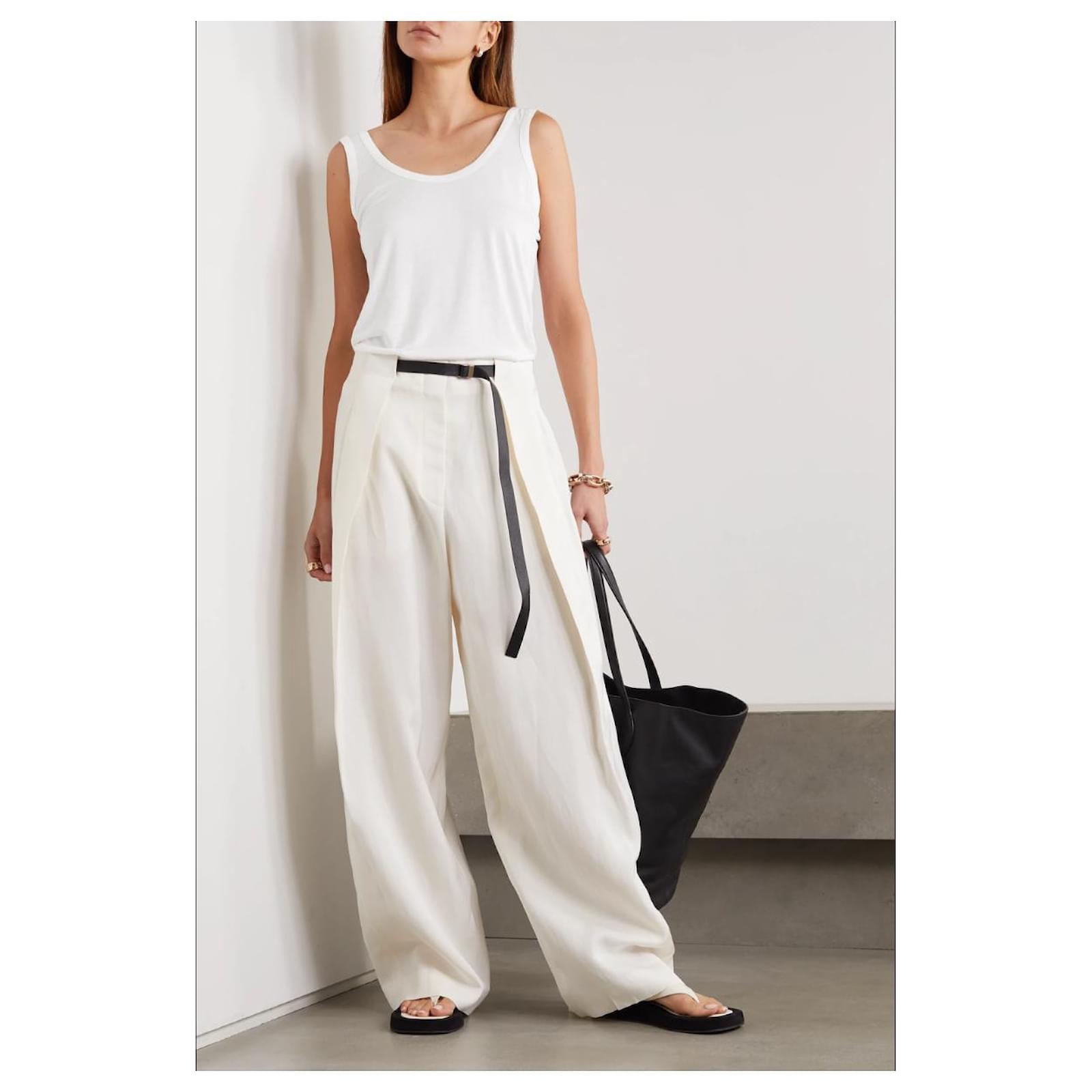 The row Thomaston White Viscose ref.339175 - Joli Closet