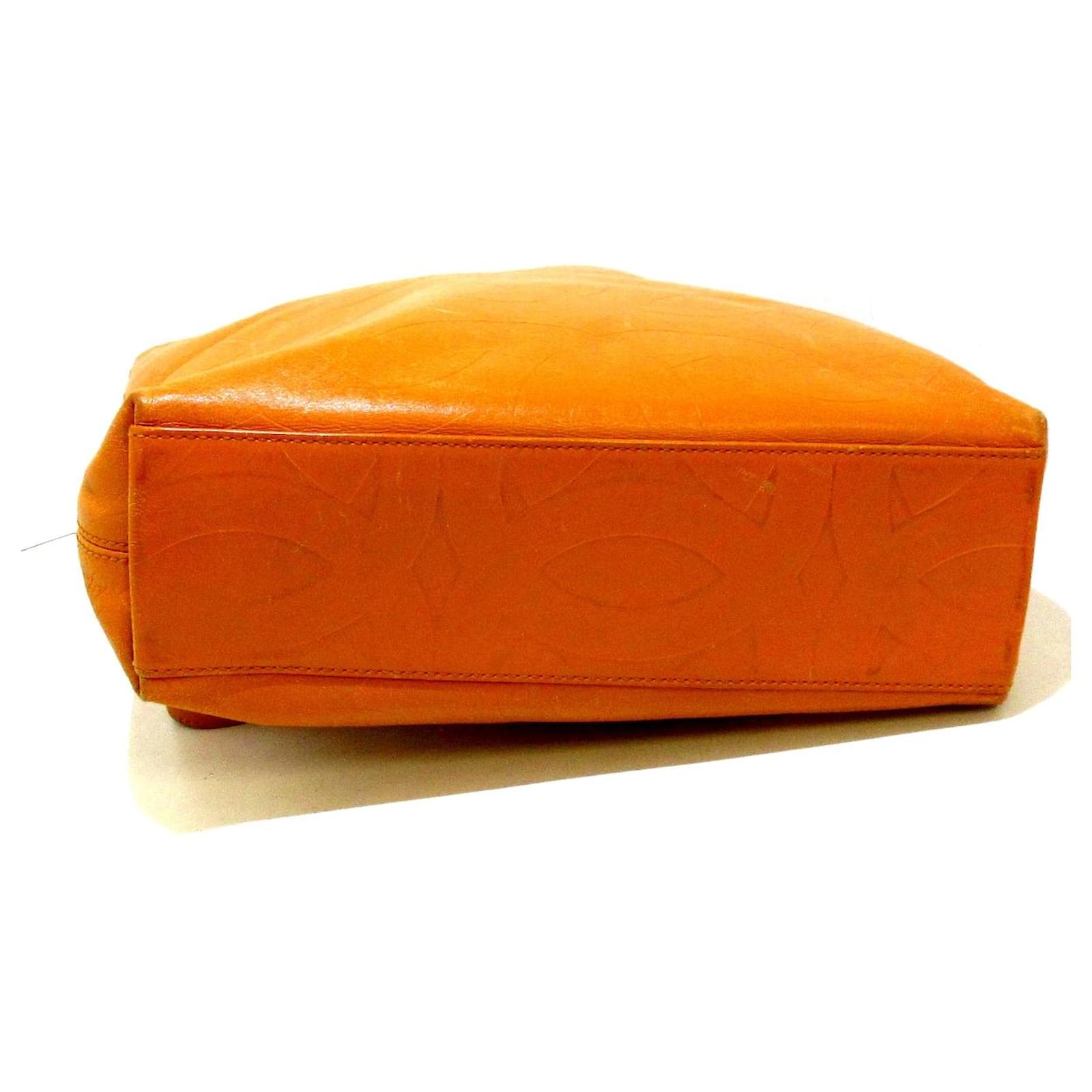 Chanel shoulder bag Orange Leather ref.339214 - Joli Closet