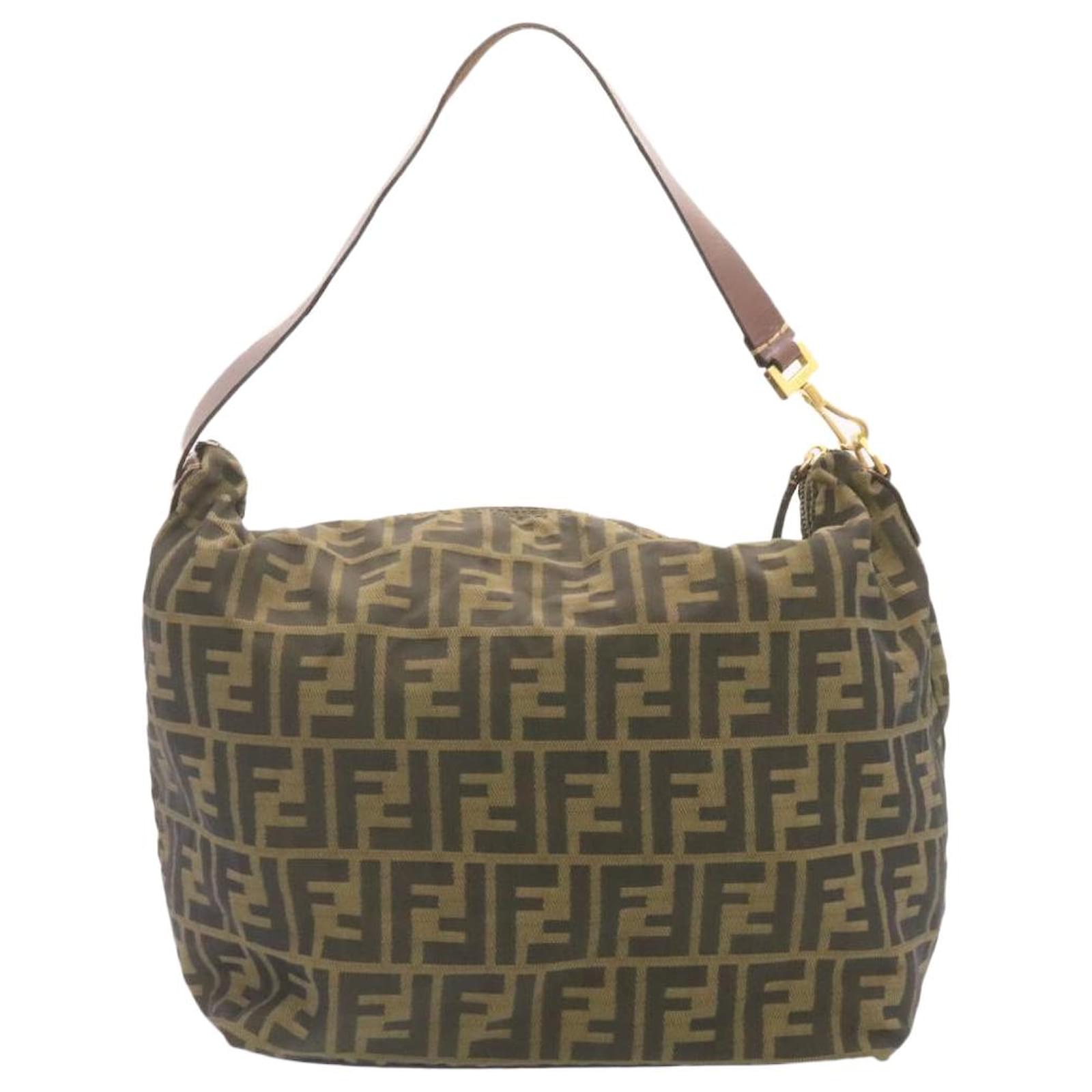 Fendi Shoulder Bag Khaki Cloth ref.339396 - Joli Closet