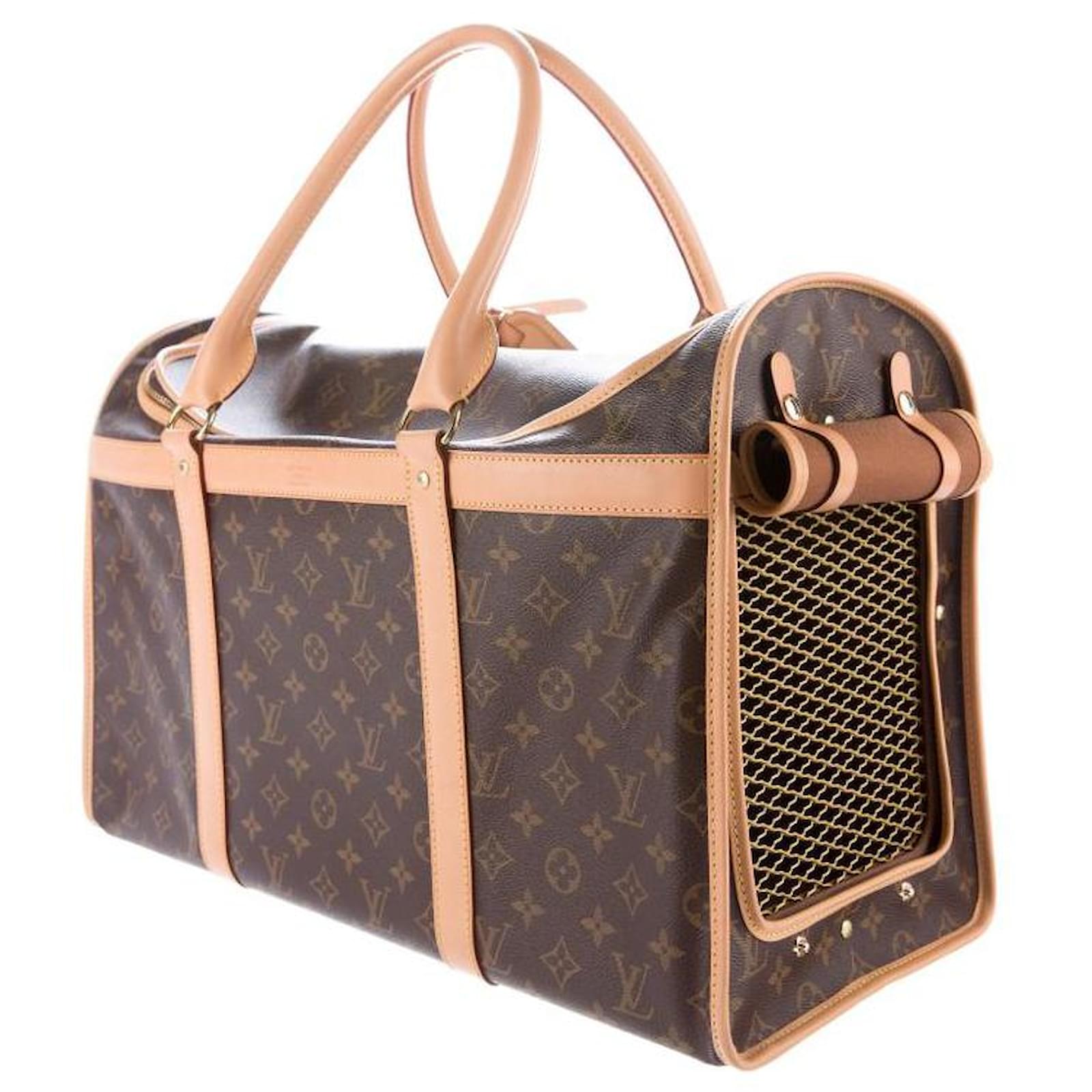 Louis Vuitton Monogramm Sac Chien 50 Hundetragetasche für Haustiere Leder ref.339711 Joli Closet