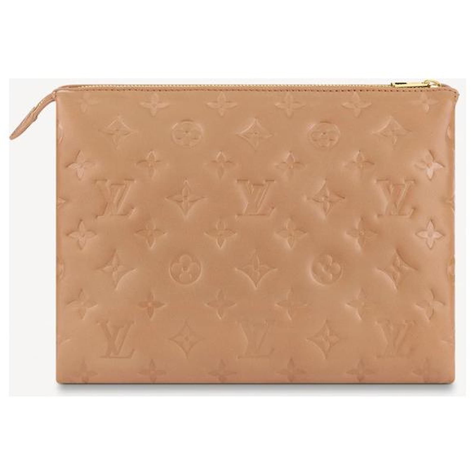 Coussin leather handbag Louis Vuitton Orange in Leather - 28187989