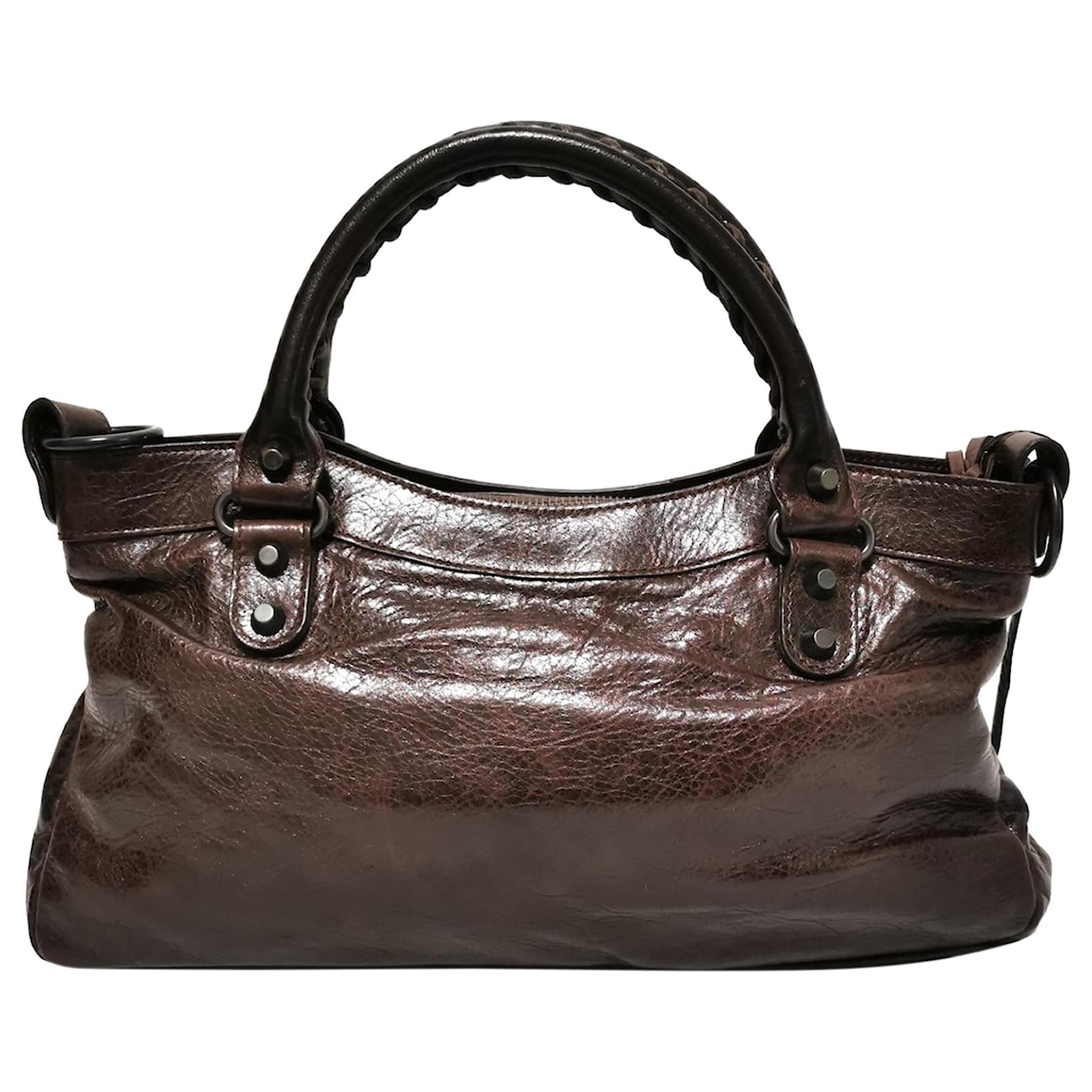Bolso Balenciaga Marrón Motocross Classic City piel de cordero de piel de  cordero Castaño Marrón oscuro Cuero ref.340225 - Joli Closet