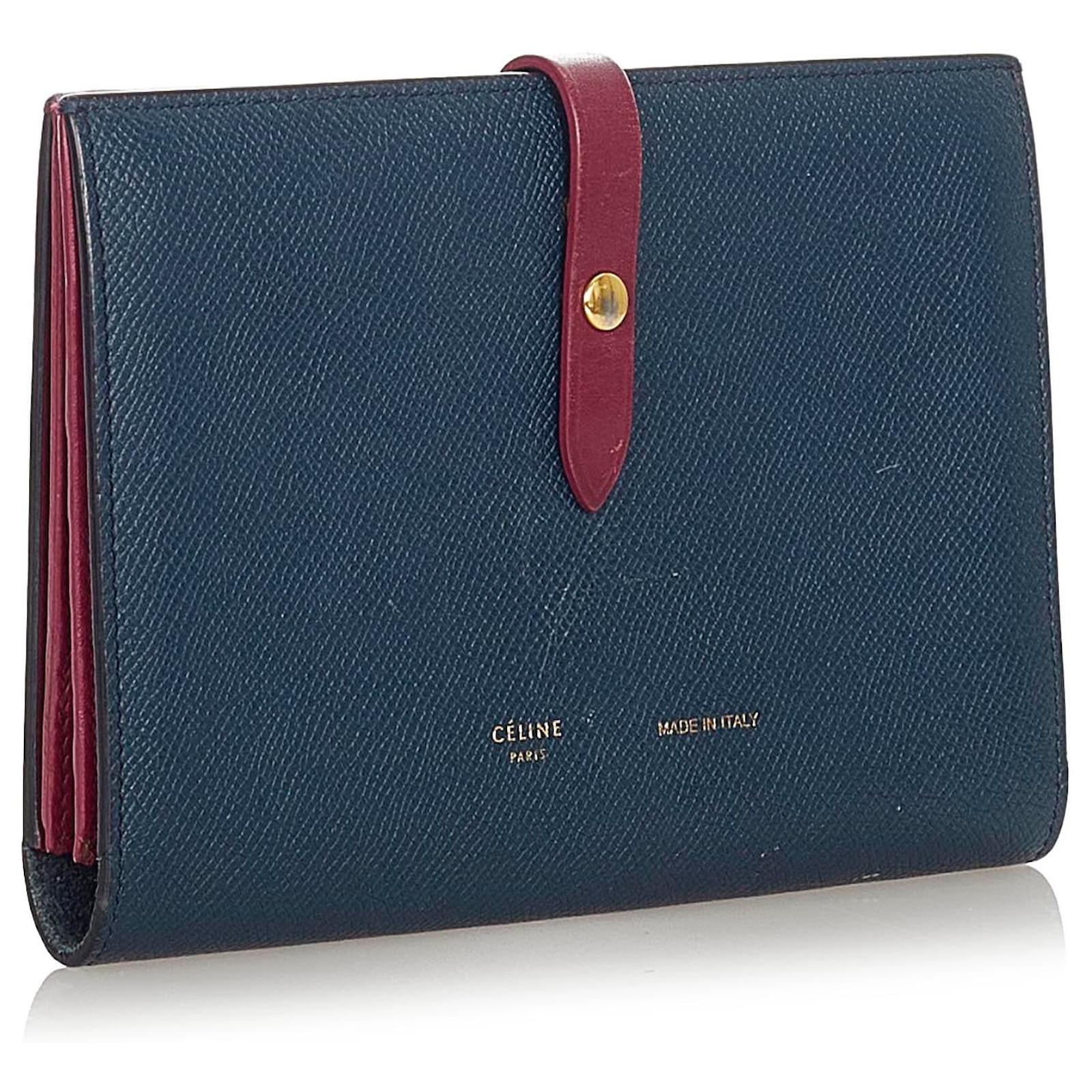 celine strap wallet small