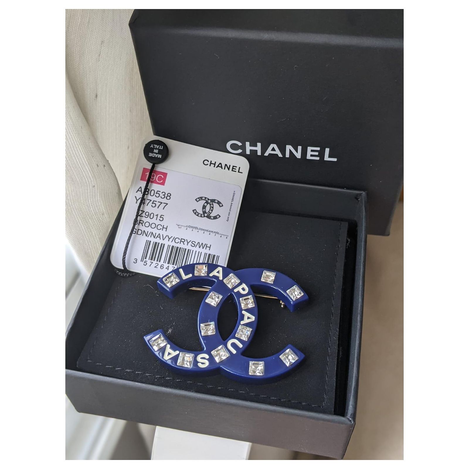 CHANEL シャネル LA PAUSA ビッグココ ブローチ 刻印:B19C
