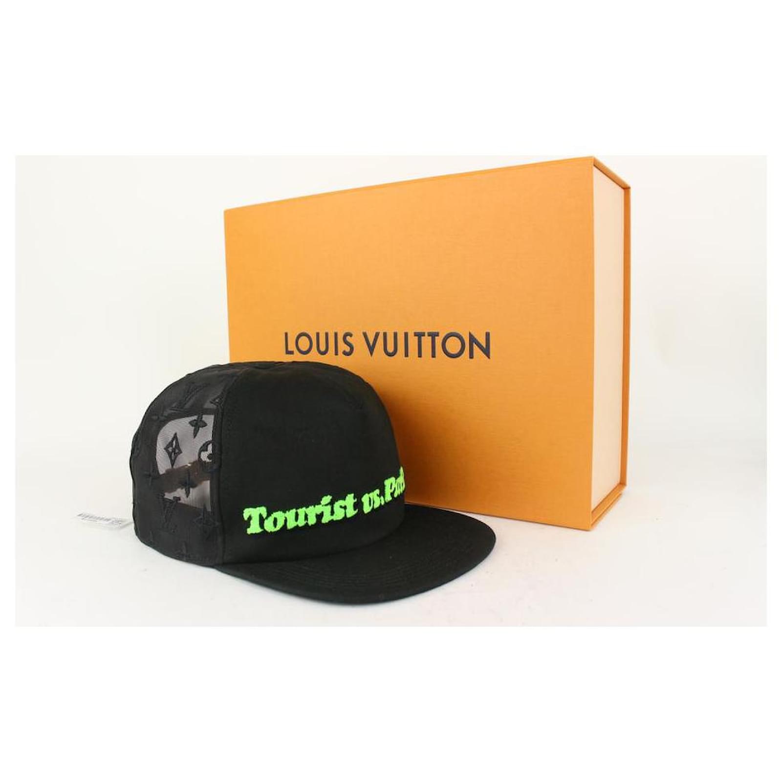 Louis Vuitton Tourist VS Purist Monogram Embroidered Mesh Cap Baseball Hat  Leather ref.342291 - Joli Closet