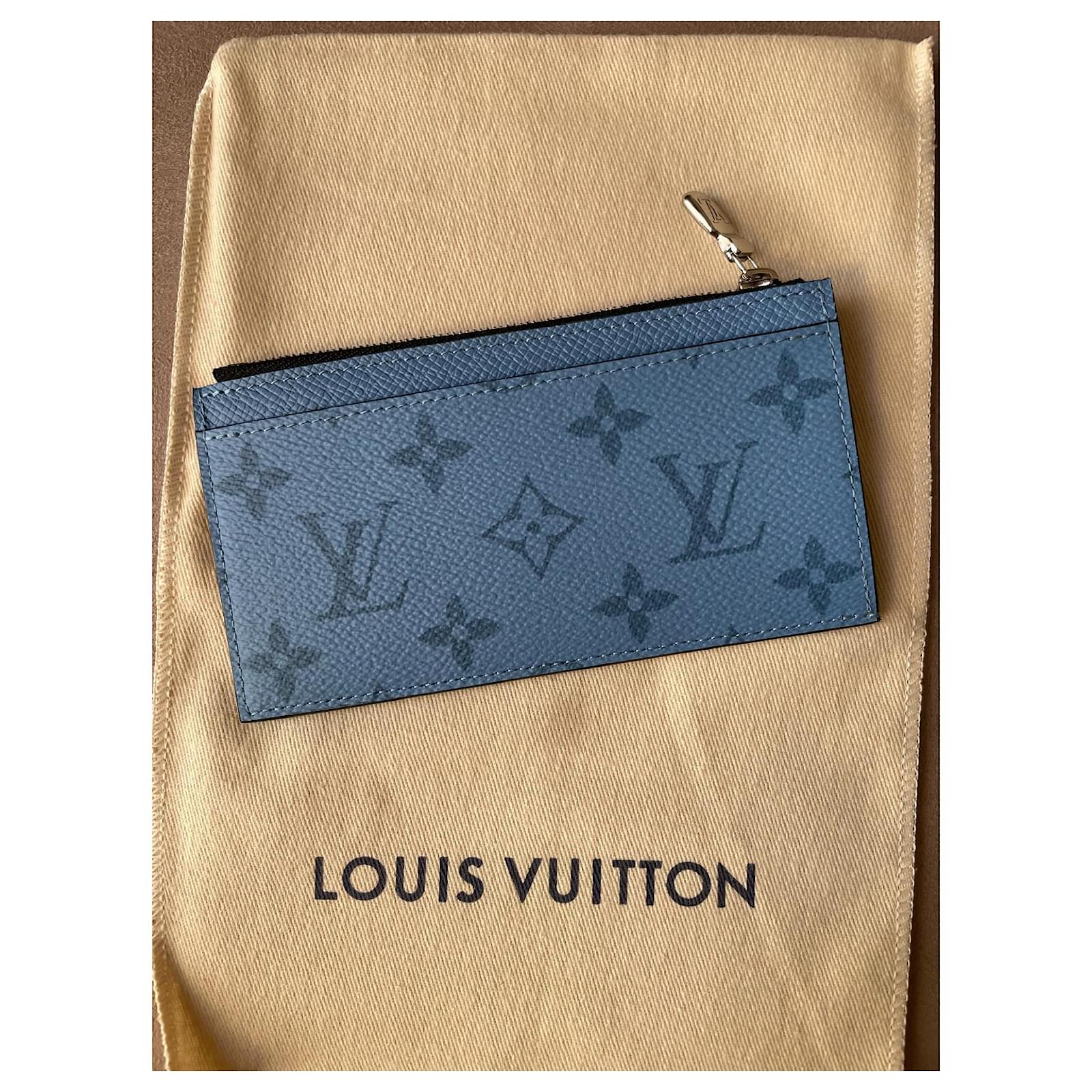 Louis Vuitton Coin Card Holder Denim in Coated Canvas/Cowhide