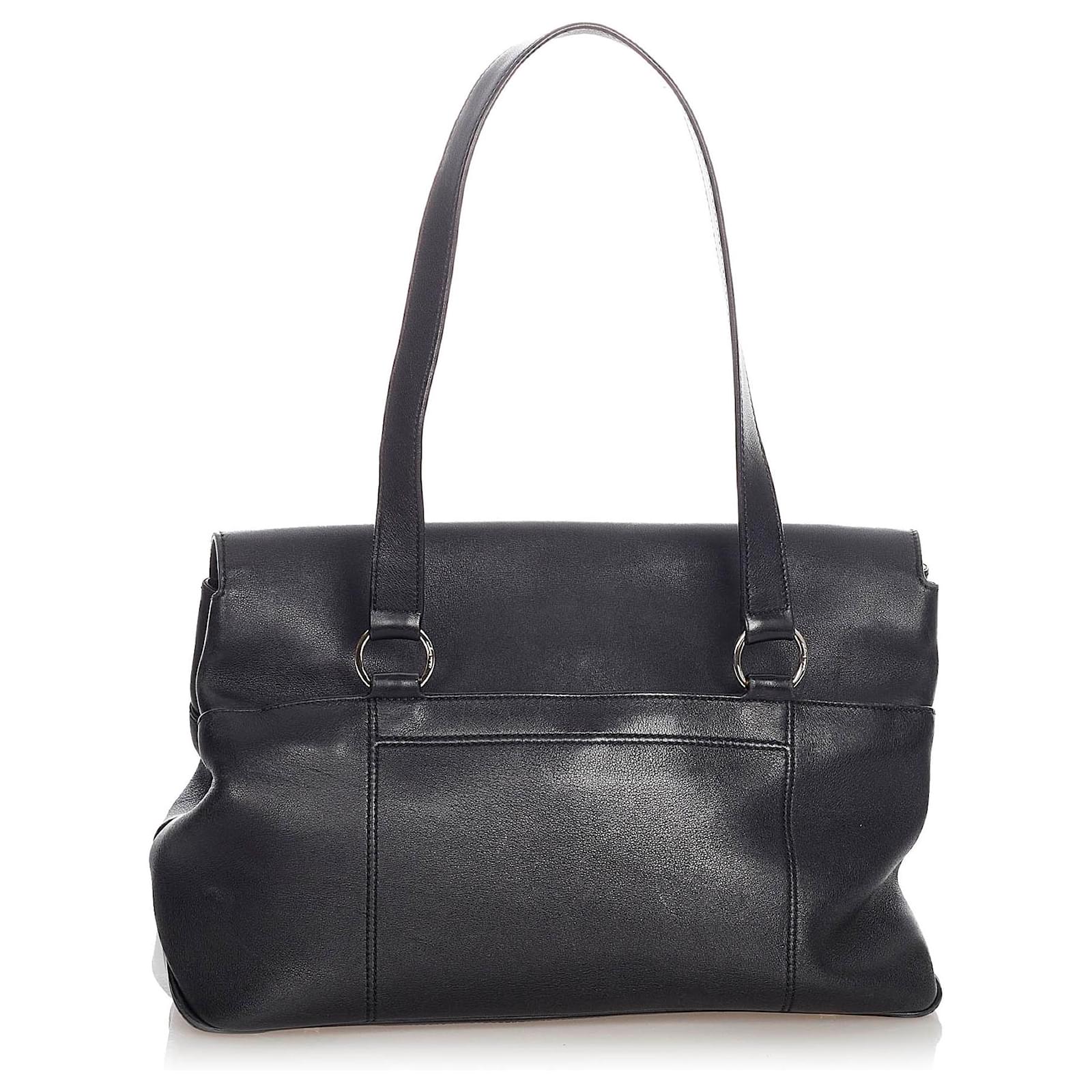 salvatore ferragamo leather tote