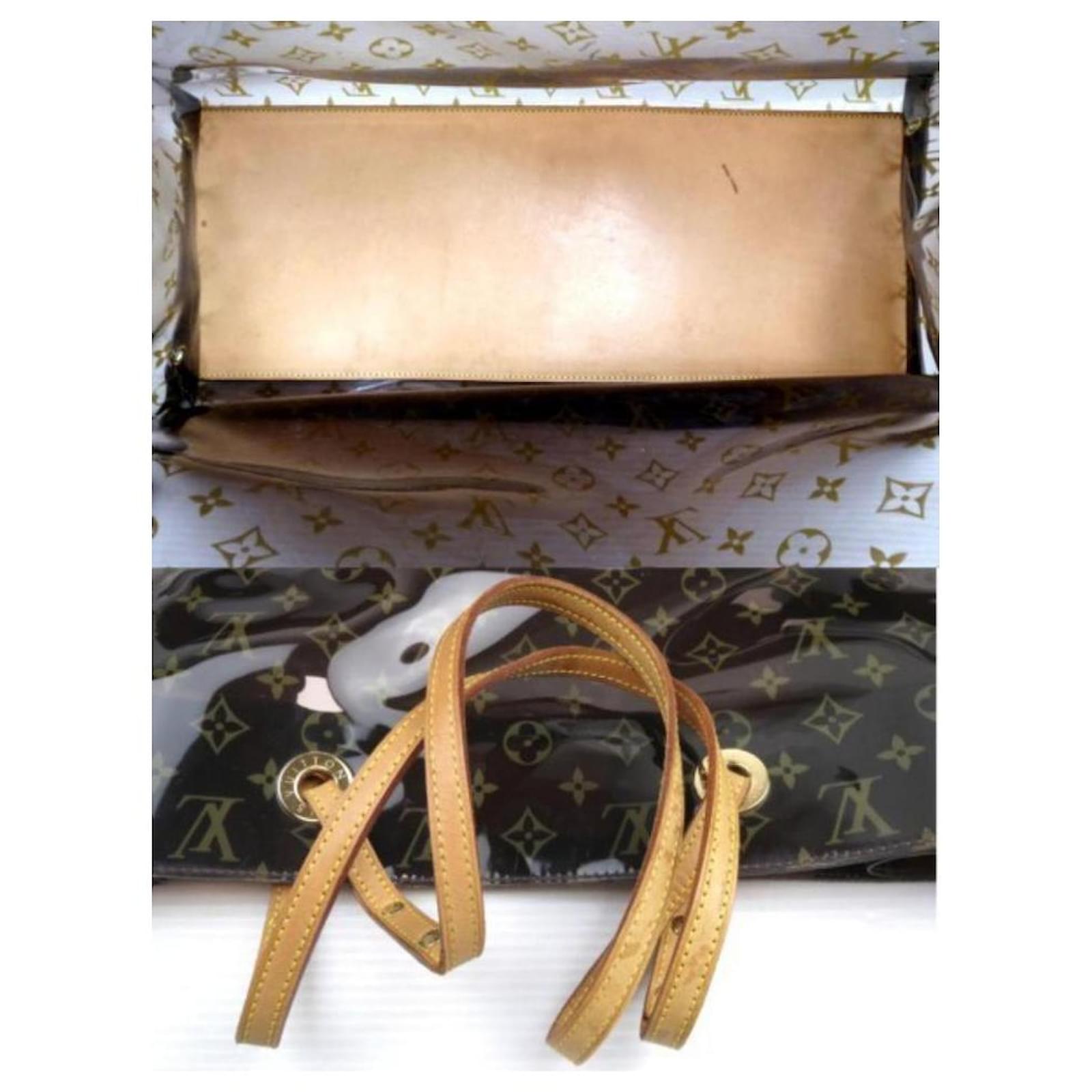 Louis Vuitton Clear Monogram Ambre Cabas Cruise GM Tote Bag with